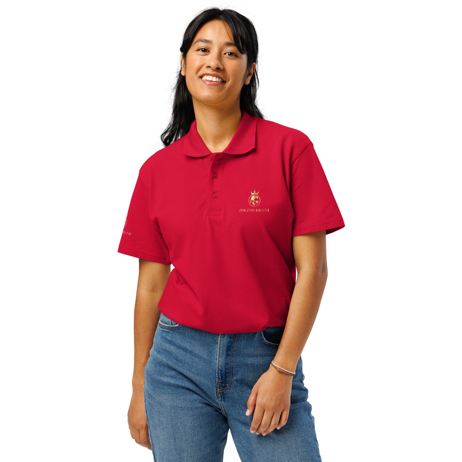 JdLino Brand R/G Premium pique polo shirt