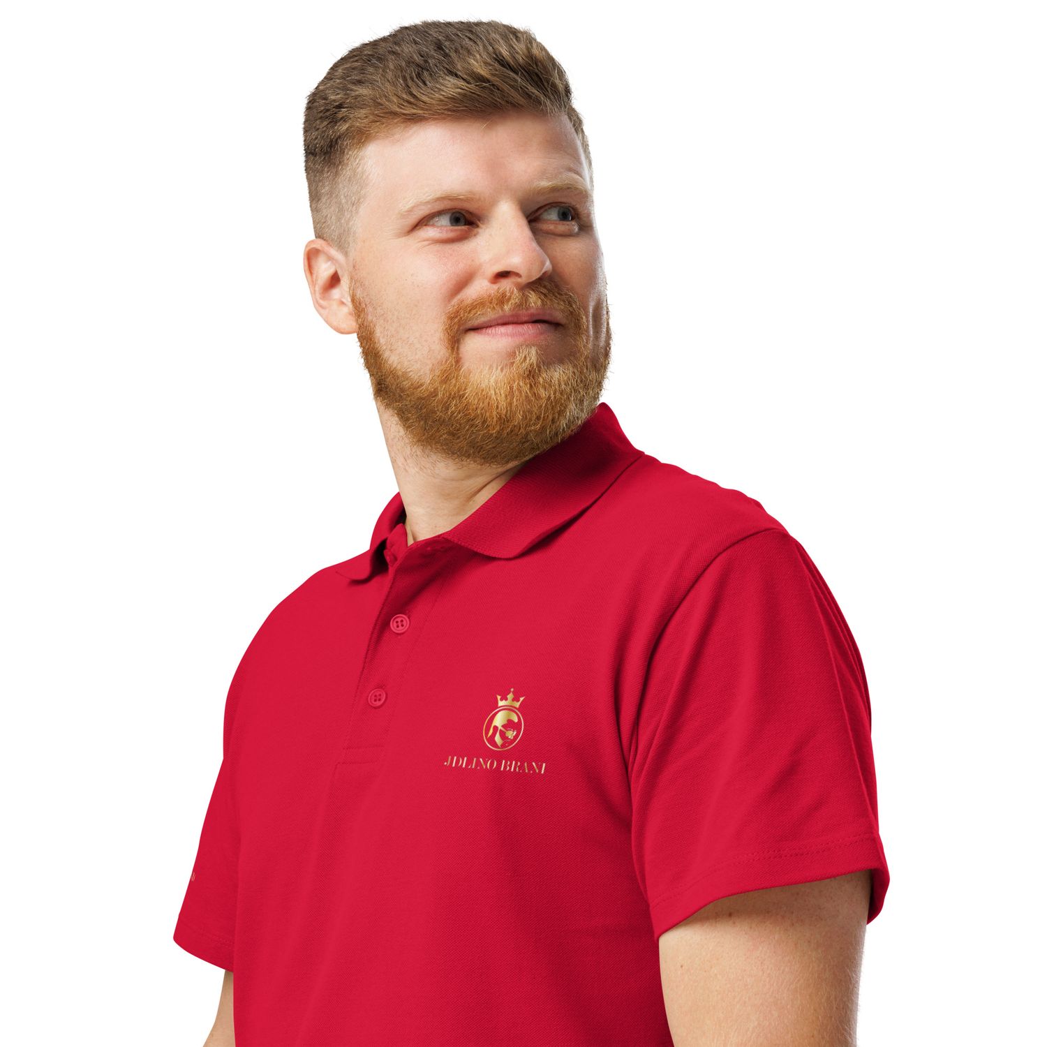 JdLino Brand R/G Premium pique polo shirt