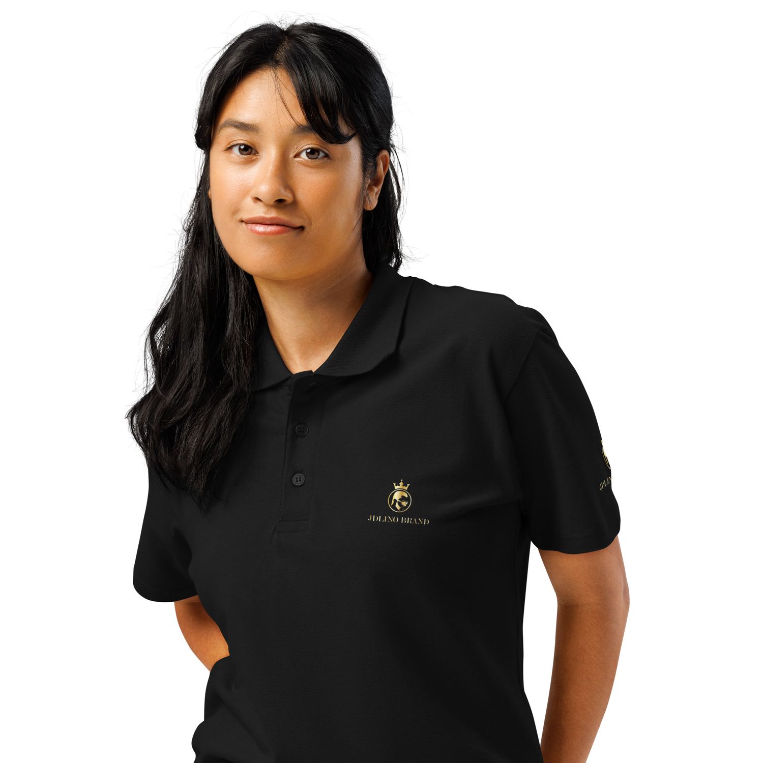 JdLino Brand B/G Unisex Premium pique polo shirt