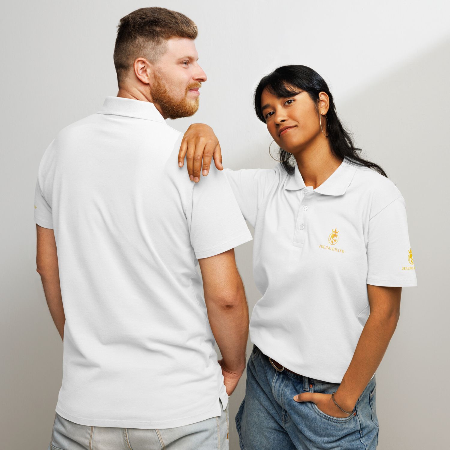 JdLino Brand W/G Premium pique polo shirt