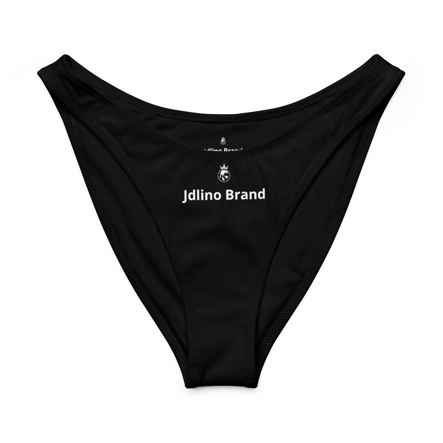 JdLino Brand B/W Recycled V-cut bikini bottom