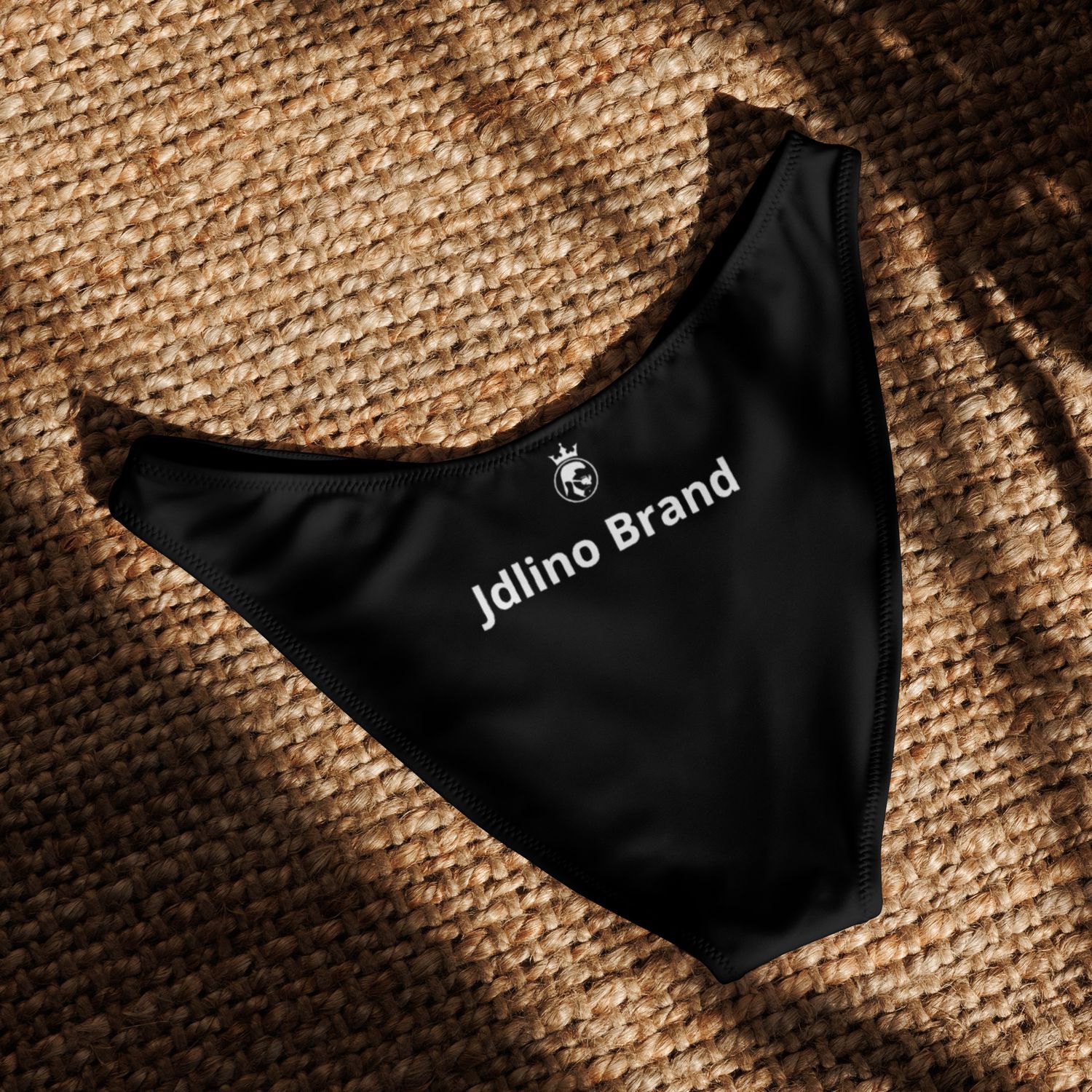 JdLino Brand B/W Recycled V-cut bikini bottom