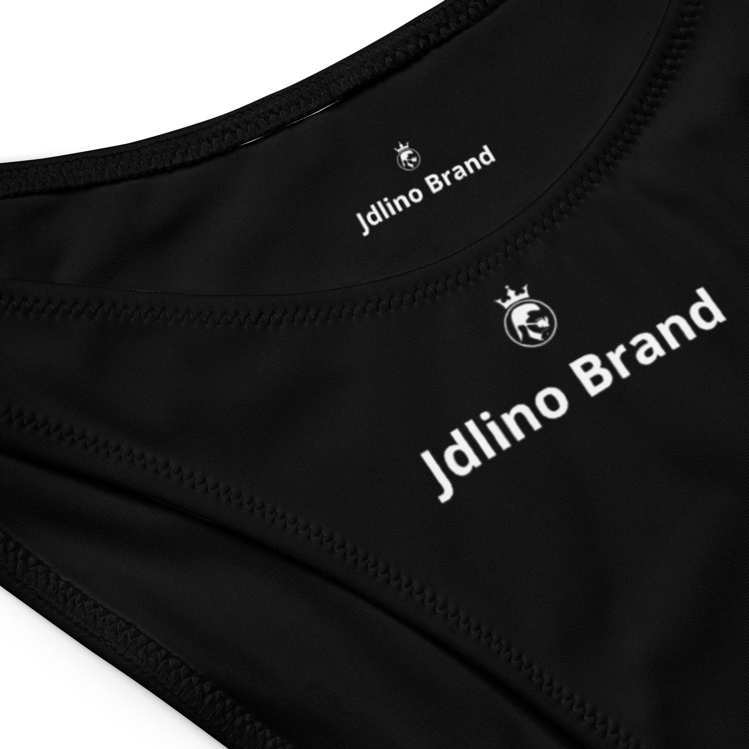 JdLino Brand B/W Recycled V-cut bikini bottom