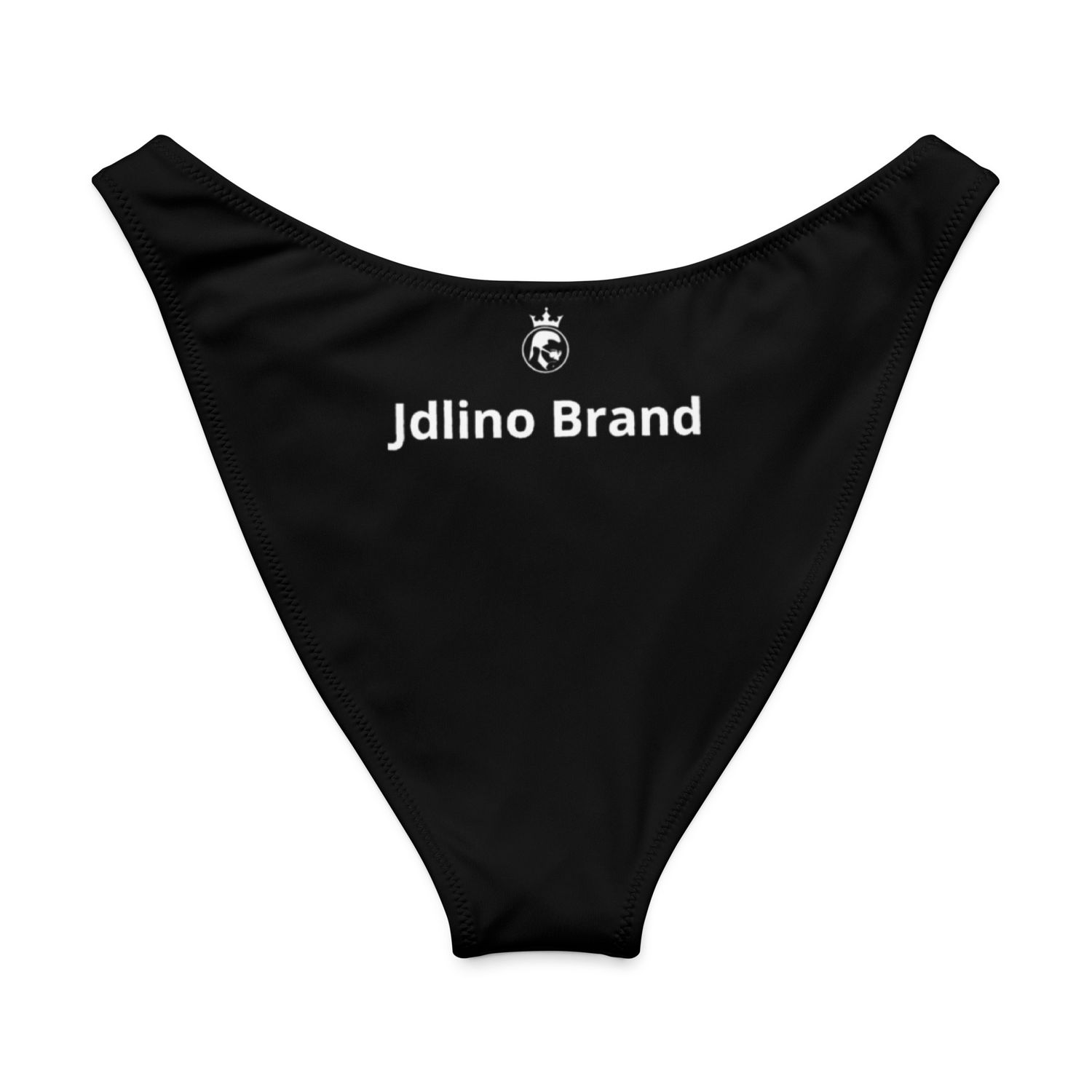 JdLino Brand B/W Recycled V-cut bikini bottom