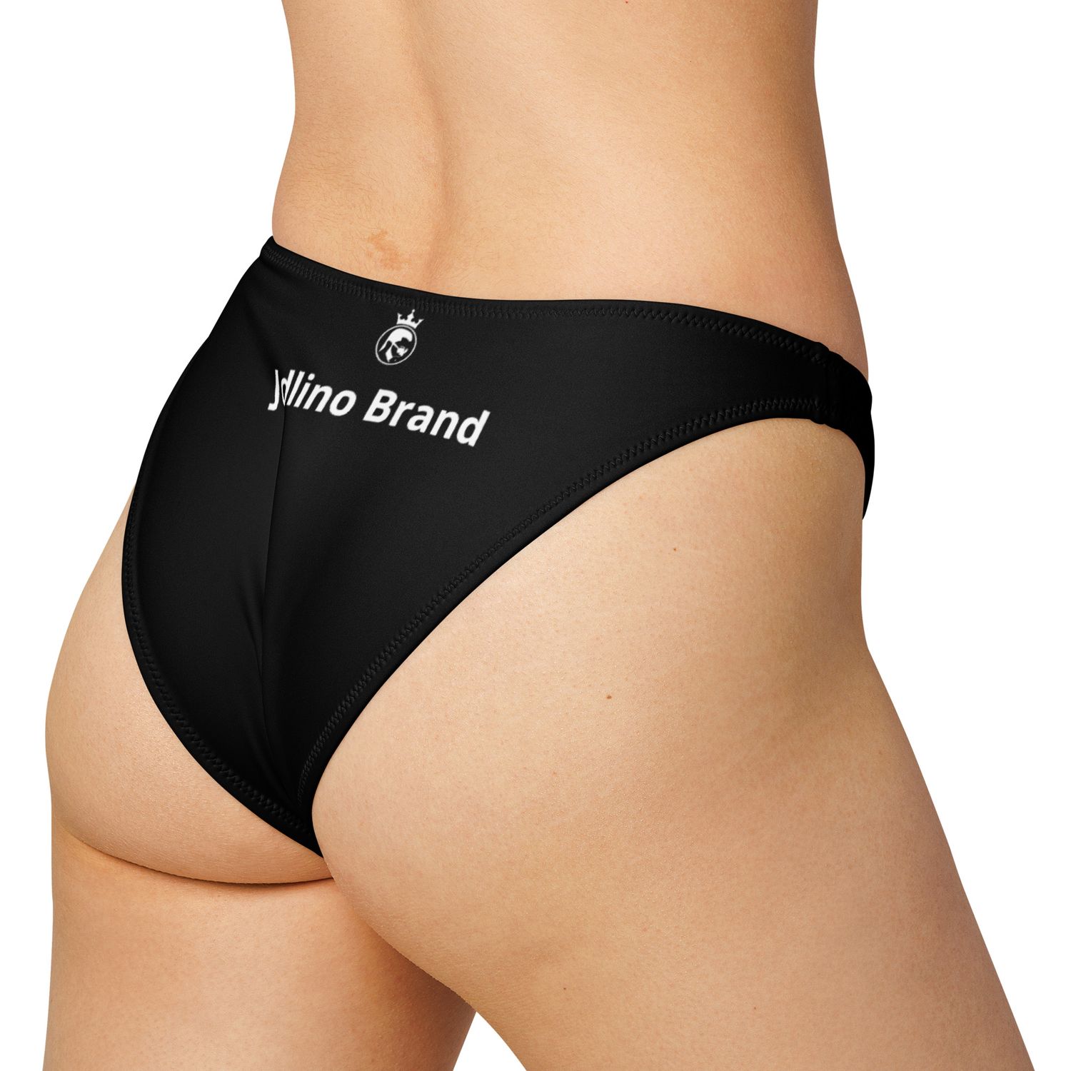 JdLino Brand B/W Recycled V-cut bikini bottom