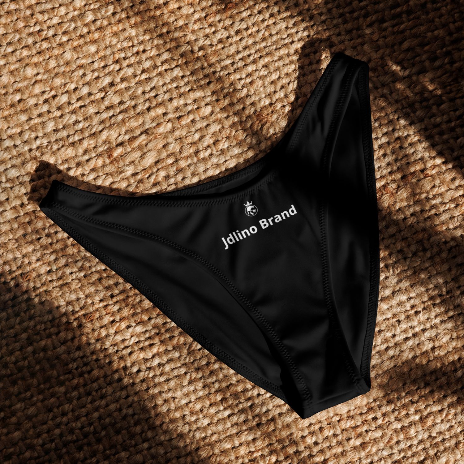 JdLino Brand B/W Recycled V-cut bikini bottom