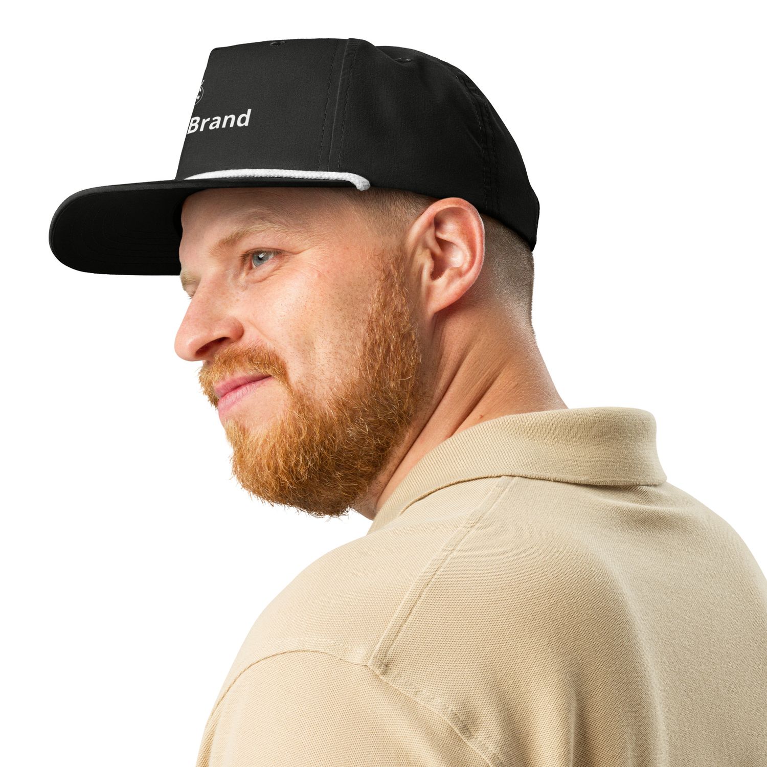 JdLino Brand B/W Golf rope cap
