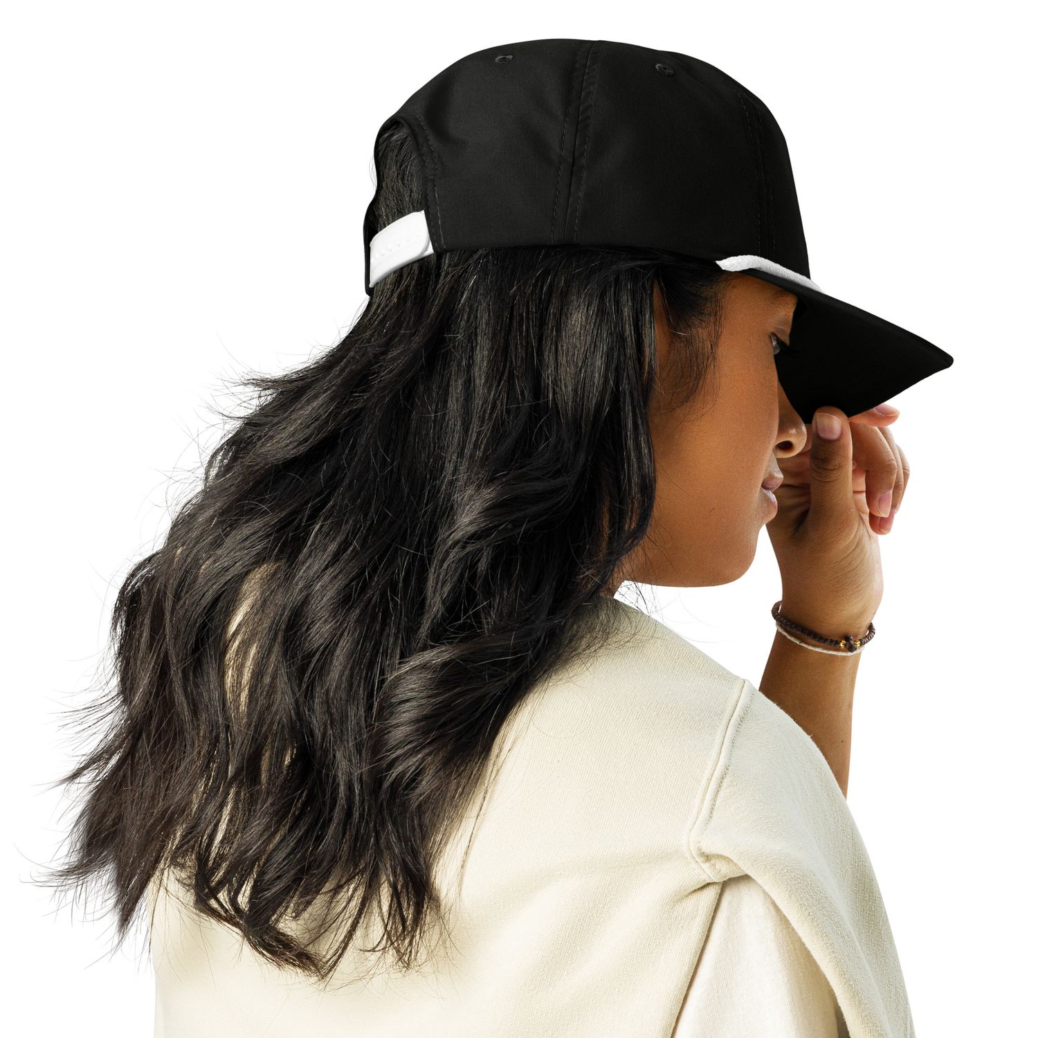 JdLino Brand B/W Golf rope cap