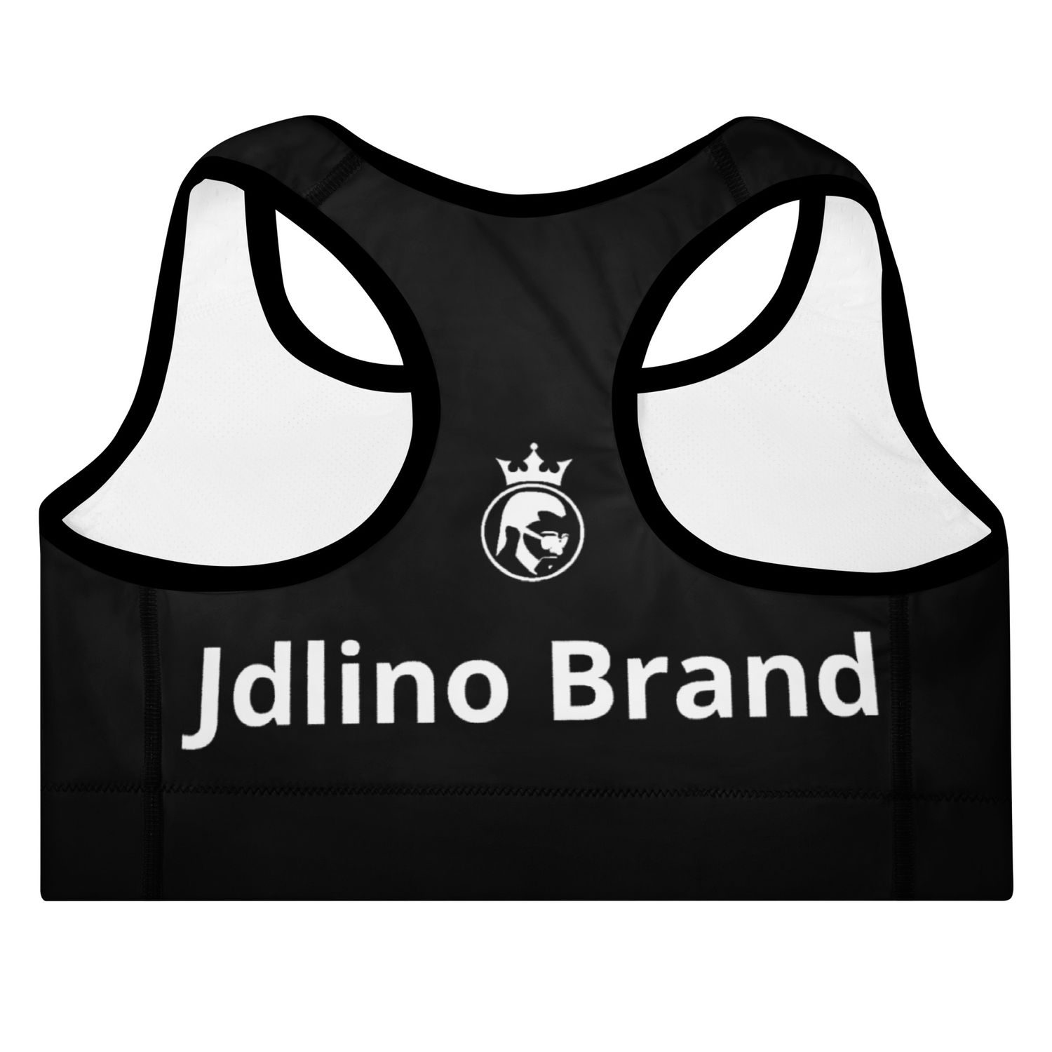 JdLino Brand B/W Padded Sports Bra