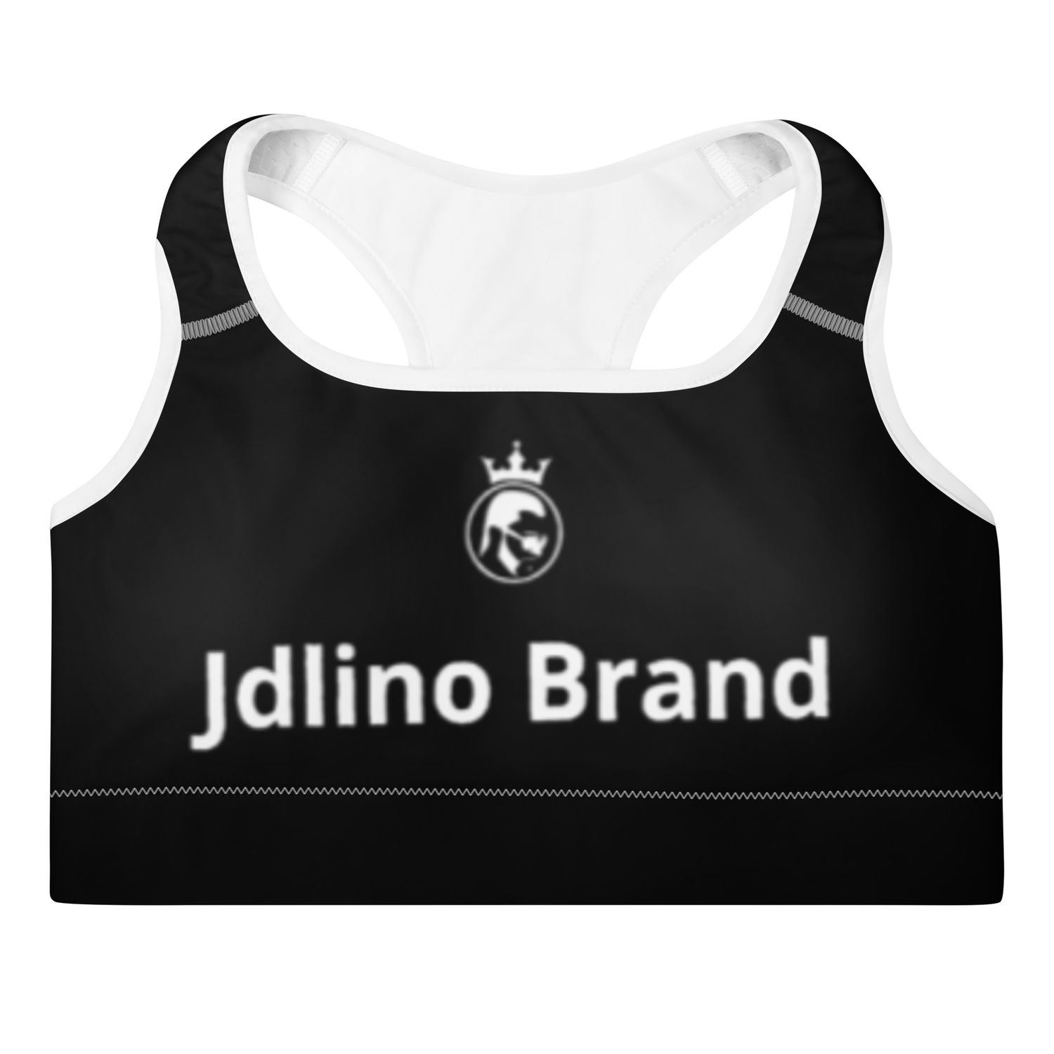 JdLino Brand B/W Padded Sports Bra