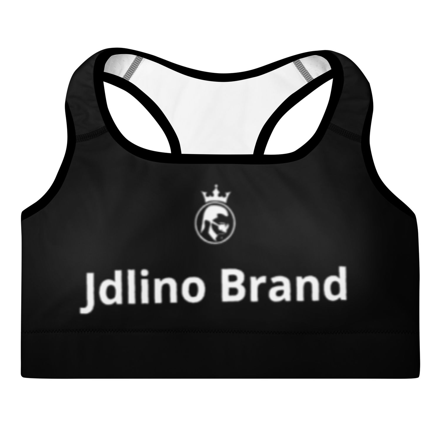JdLino Brand B/W Padded Sports Bra