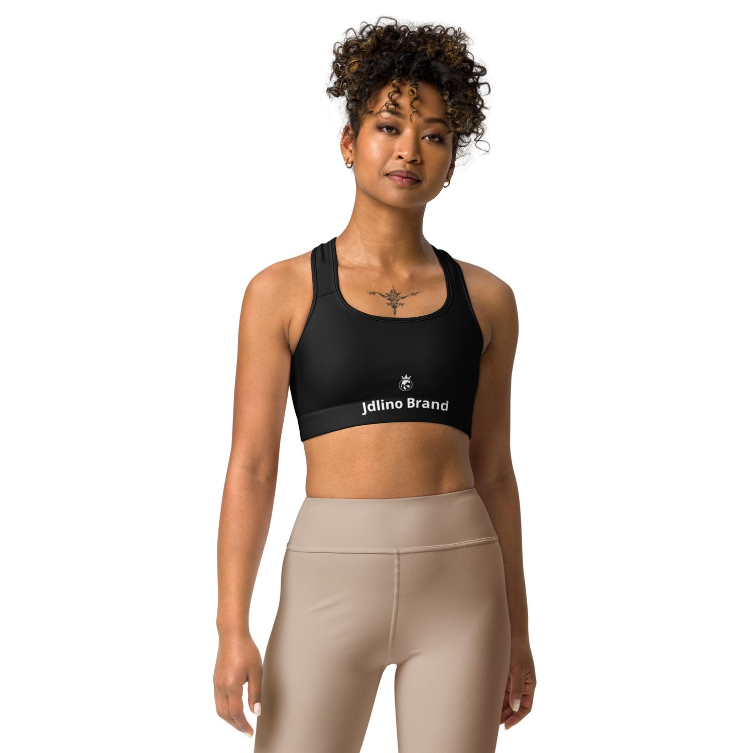 JdLino Brand B/W Sports bra