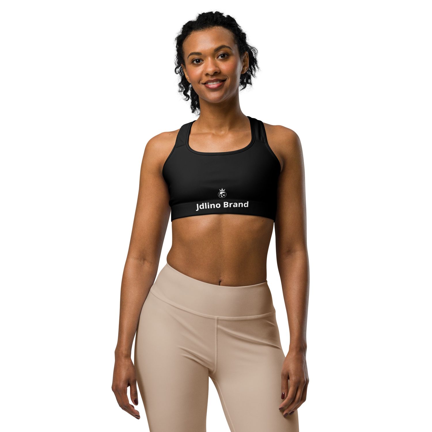 JdLino Brand B/W Sports bra
