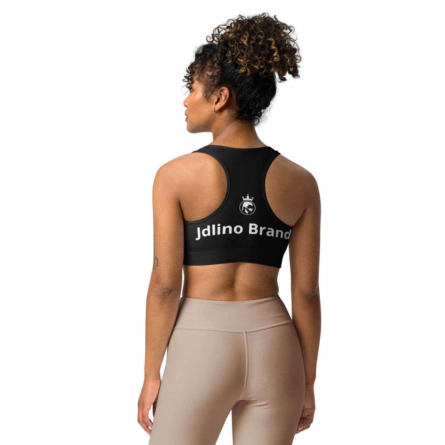JdLino Brand B/W Sports bra