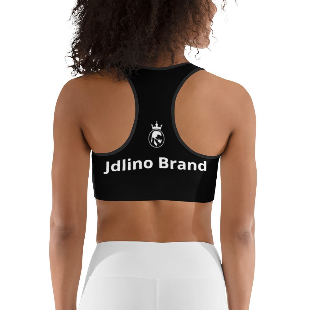 JdLino Brand B/W Sports bra
