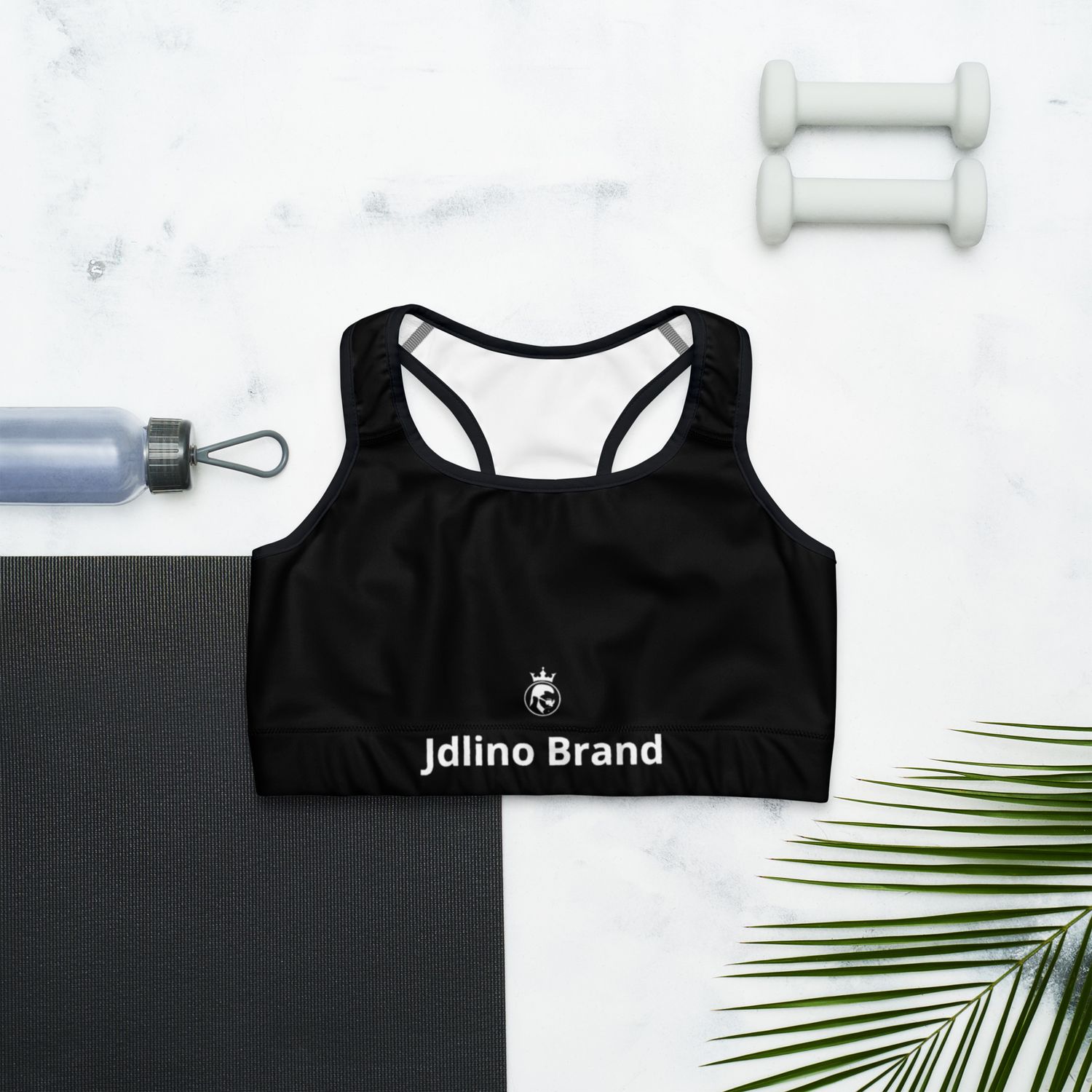 JdLino Brand B/W Sports bra