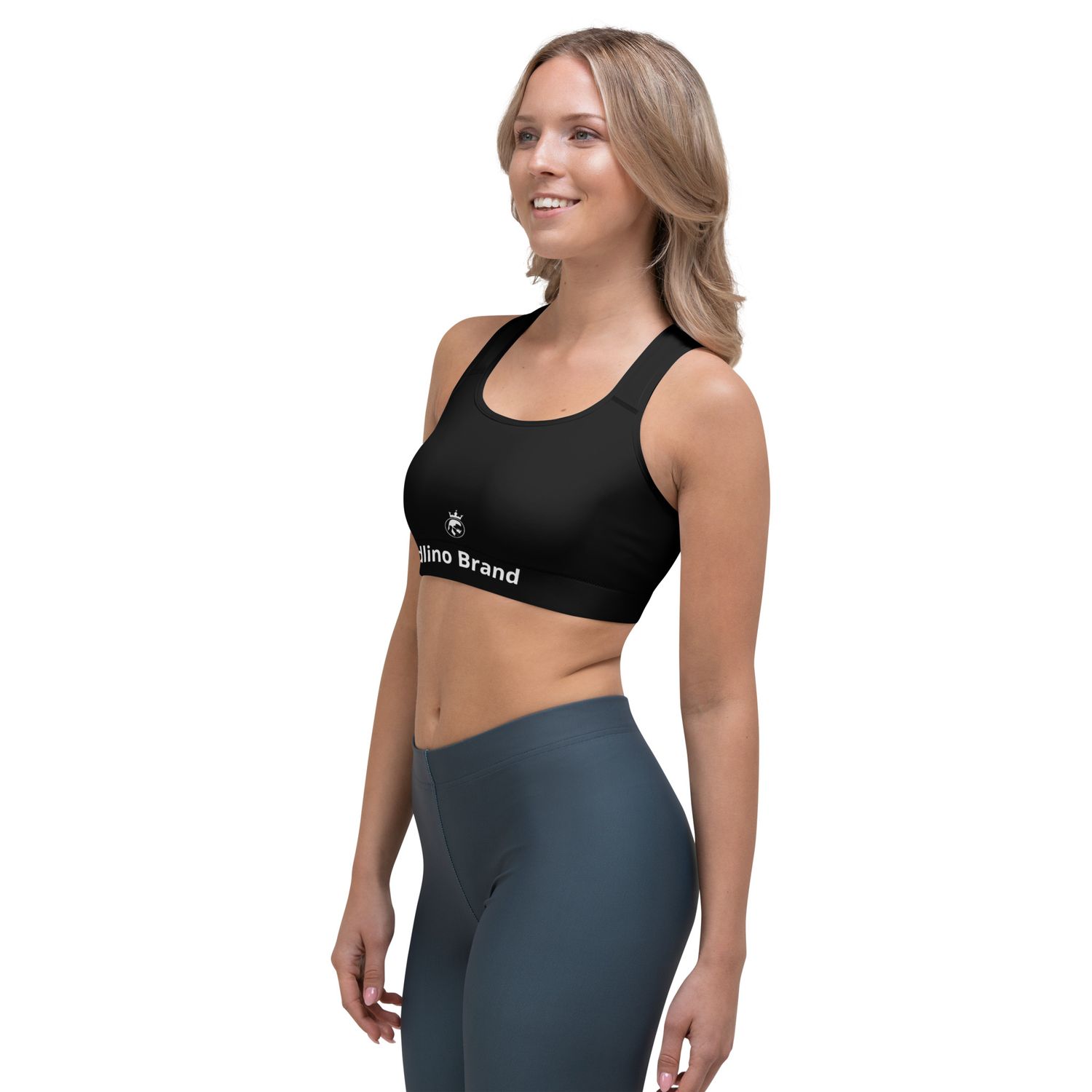 JdLino Brand B/W Sports bra