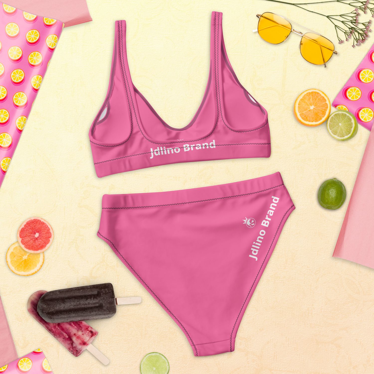 JdLino Brand P/W Recycled high-waisted bikini