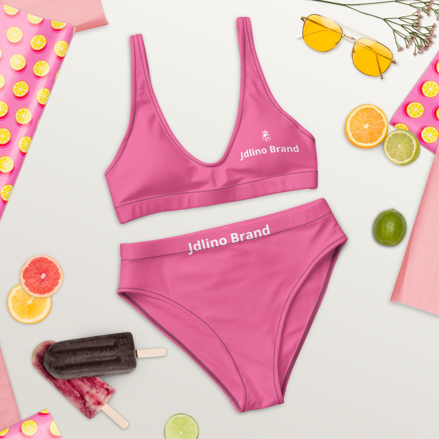 JdLino Brand P/W Recycled high-waisted bikini