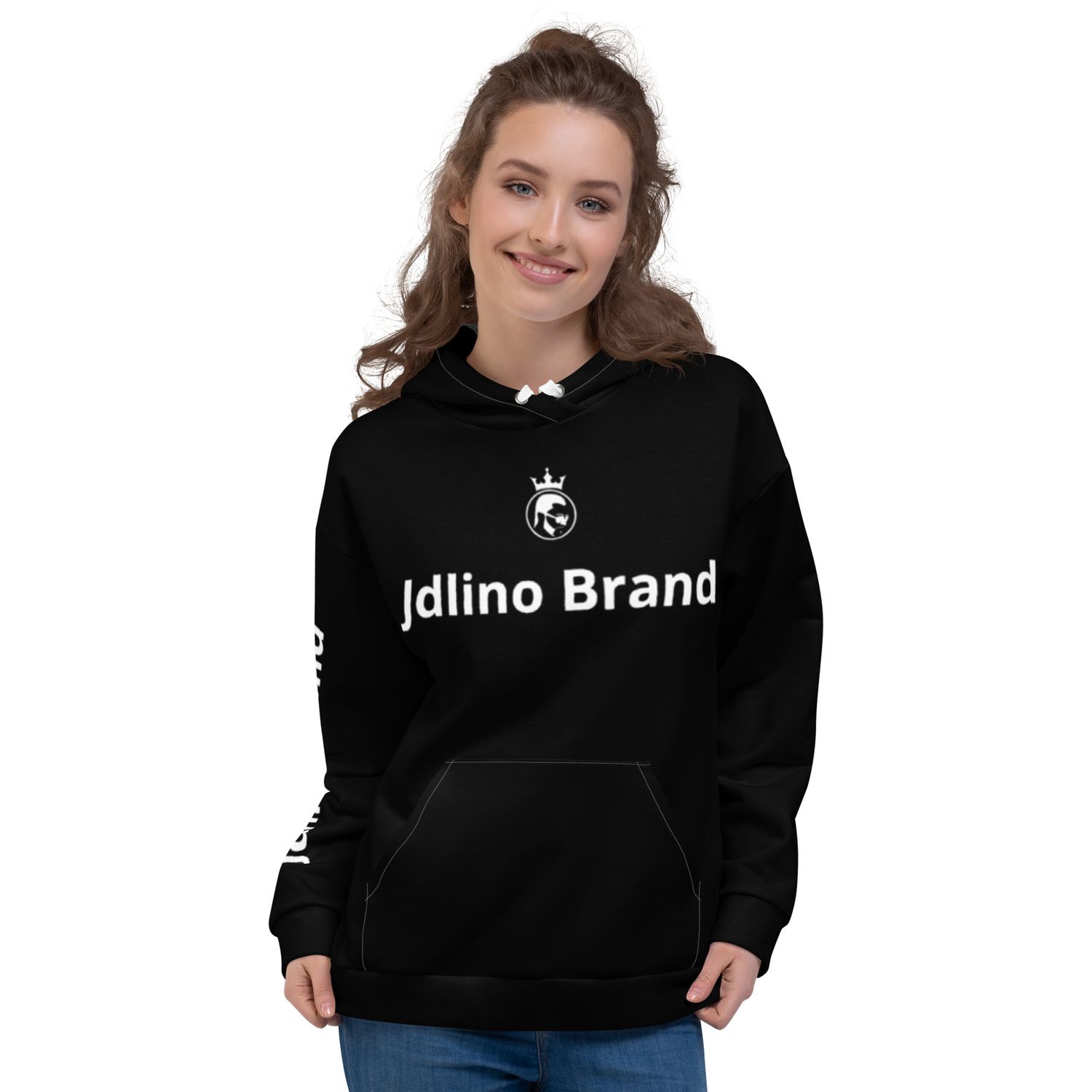 JdLino Brand B/W Unisex Hoodie