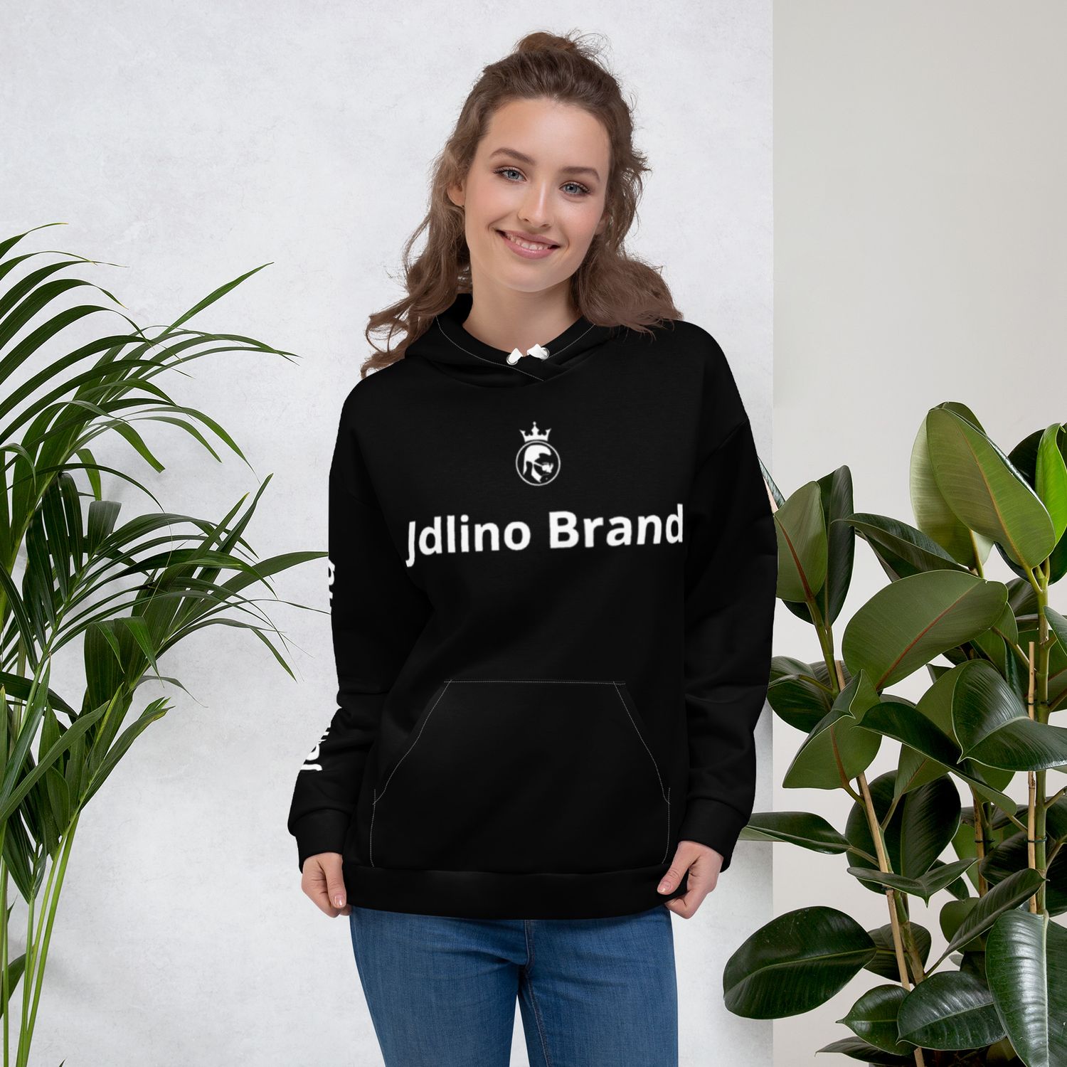 JdLino Brand B/W Unisex Hoodie