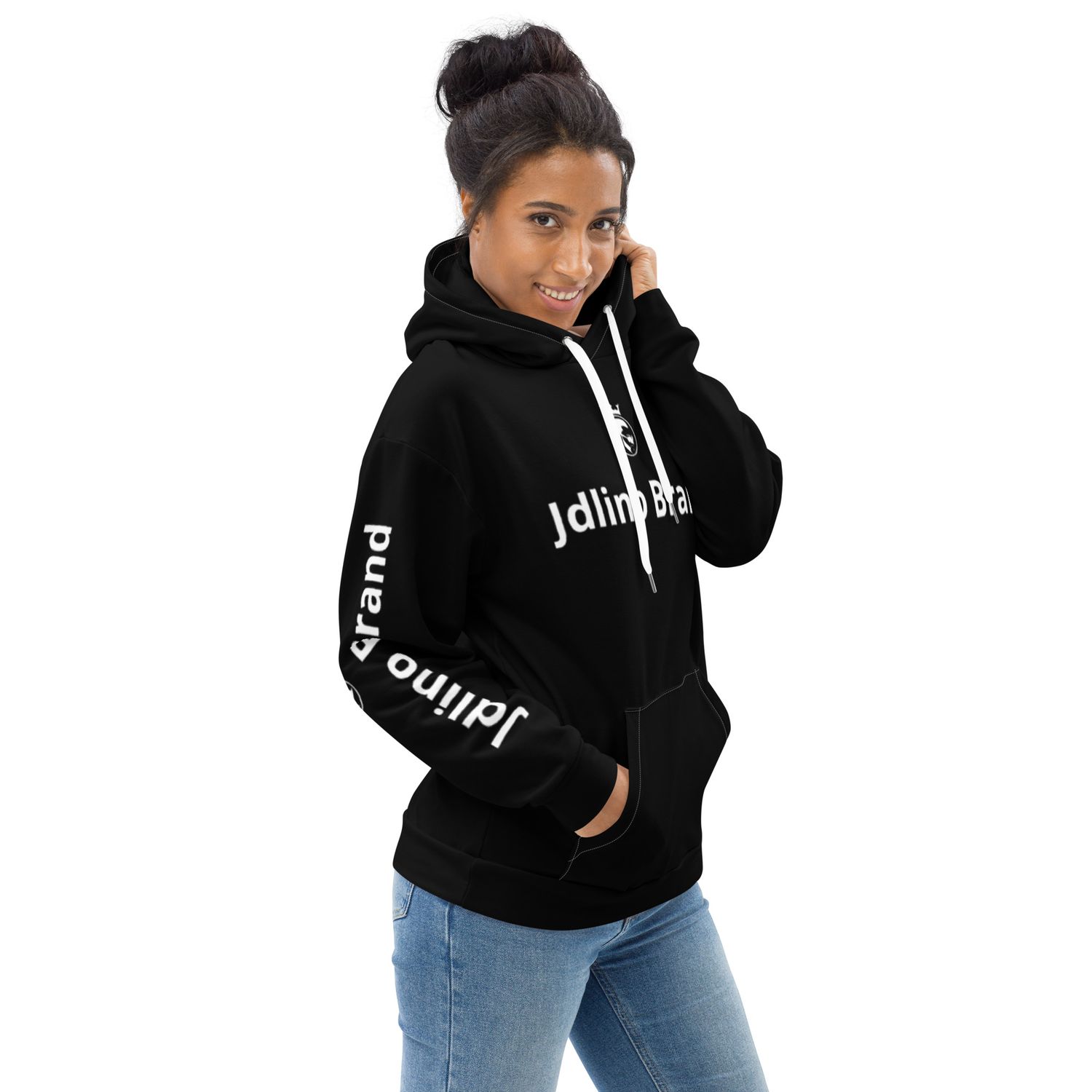 JdLino Brand B/W Unisex Hoodie