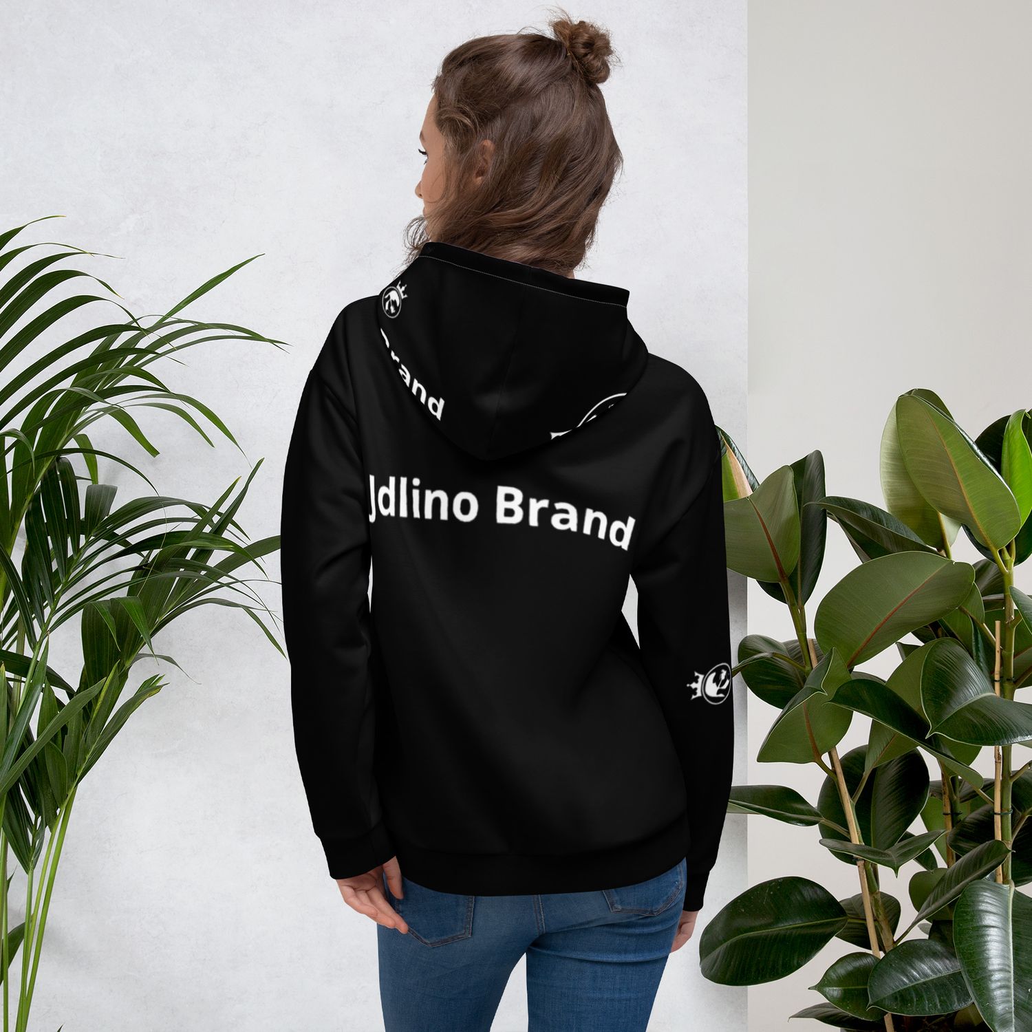 JdLino Brand B/W Unisex Hoodie