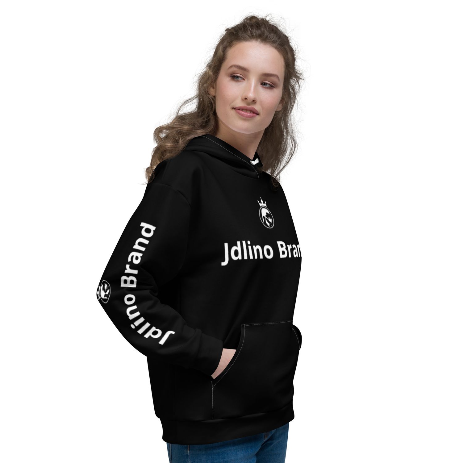 JdLino Brand B/W Unisex Hoodie