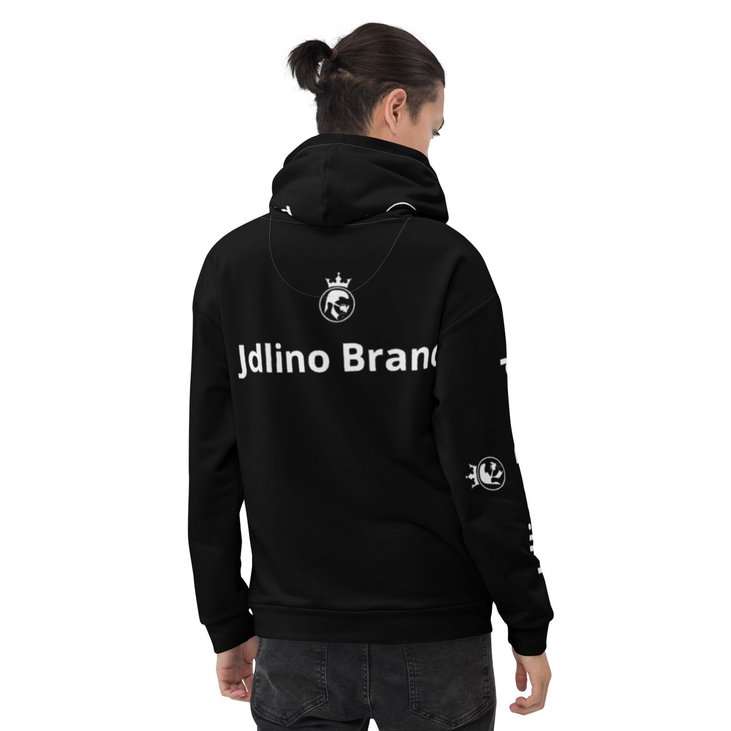 JdLino Brand B/W Unisex Hoodie