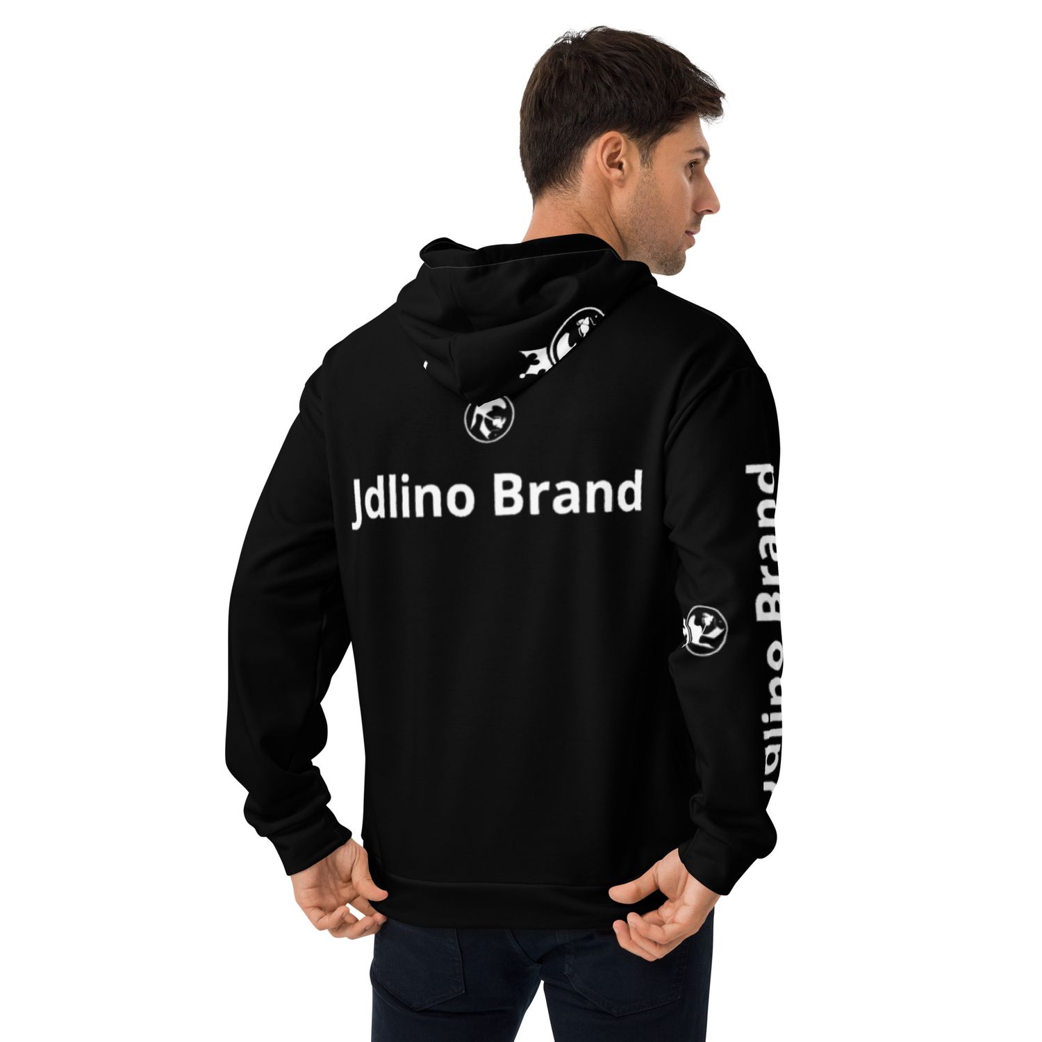 JdLino Brand B/W Unisex Hoodie