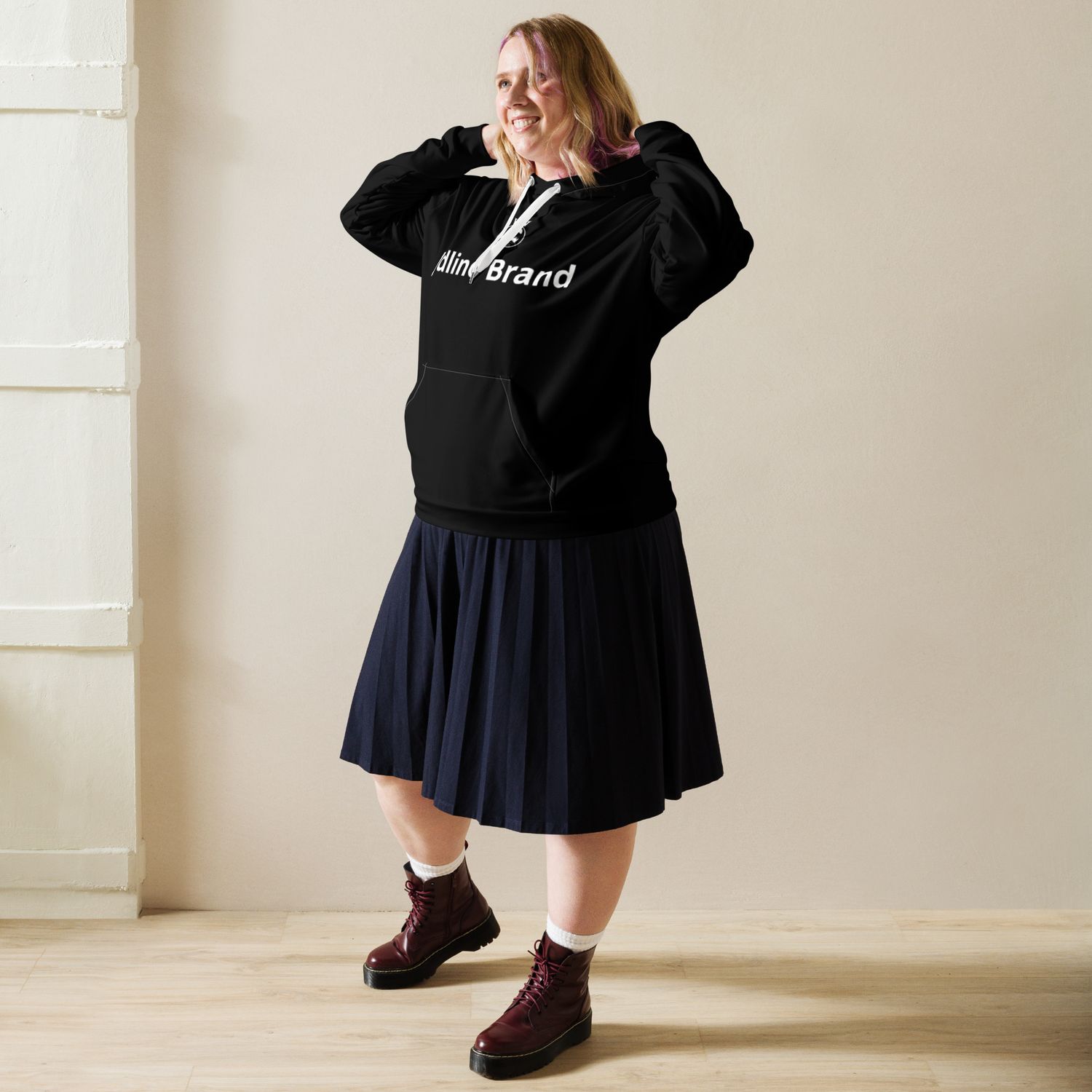 JdLino Brand B/W Unisex Hoodie
