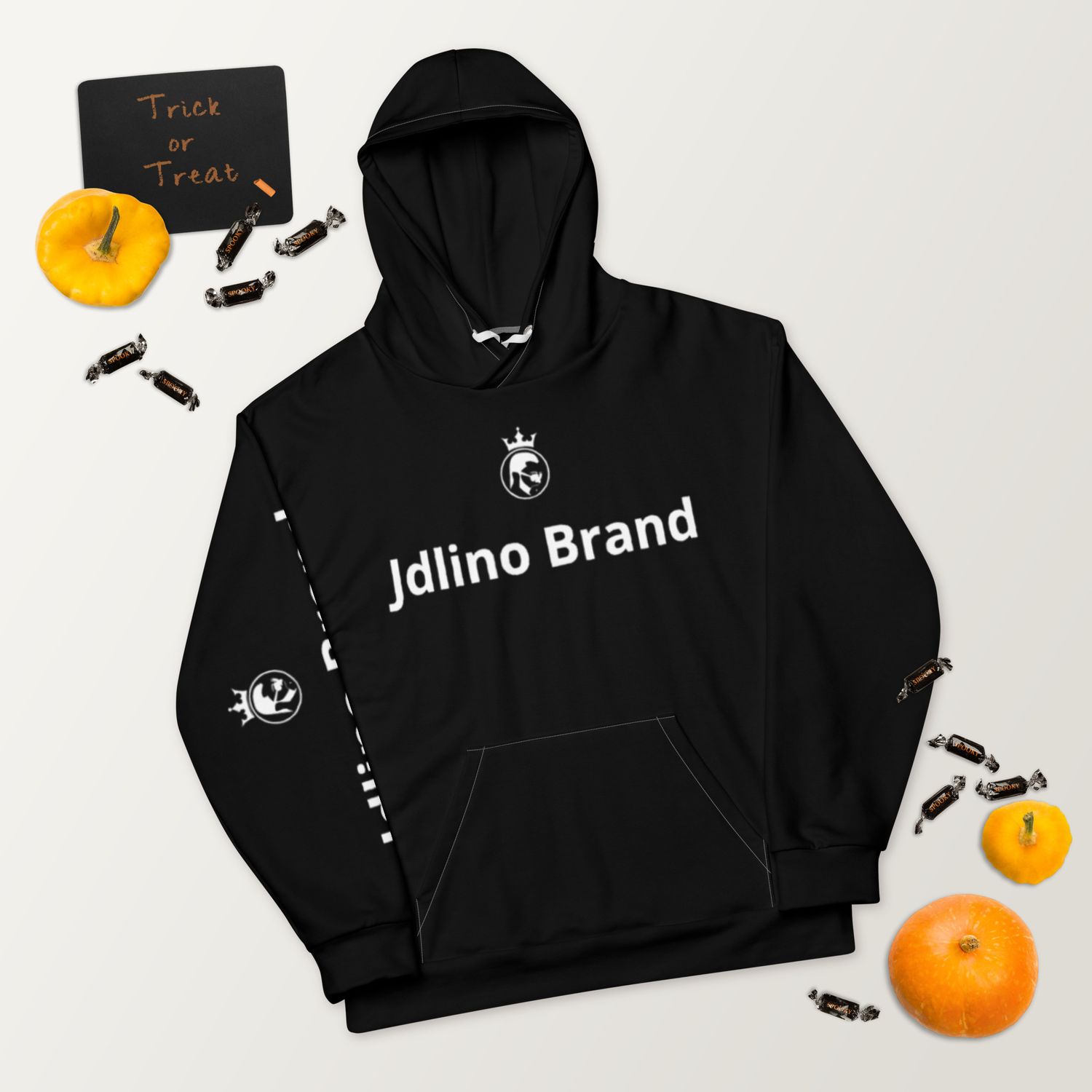 JdLino Brand B/W Unisex Hoodie