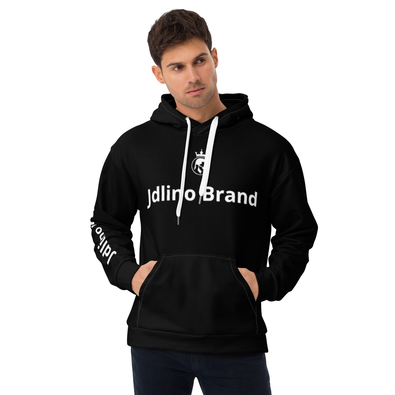 JdLino Brand B/W Unisex Hoodie