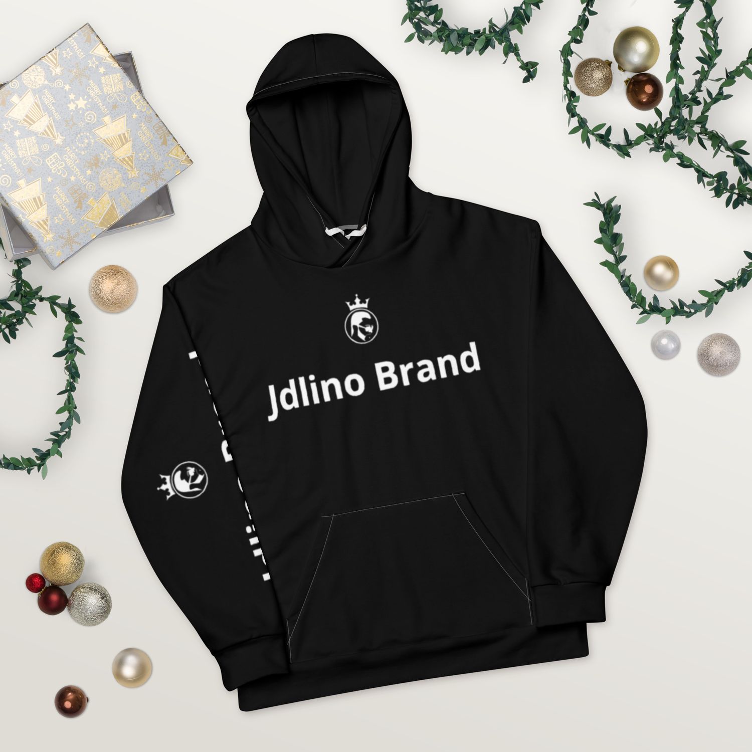 JdLino Brand B/W Unisex Hoodie