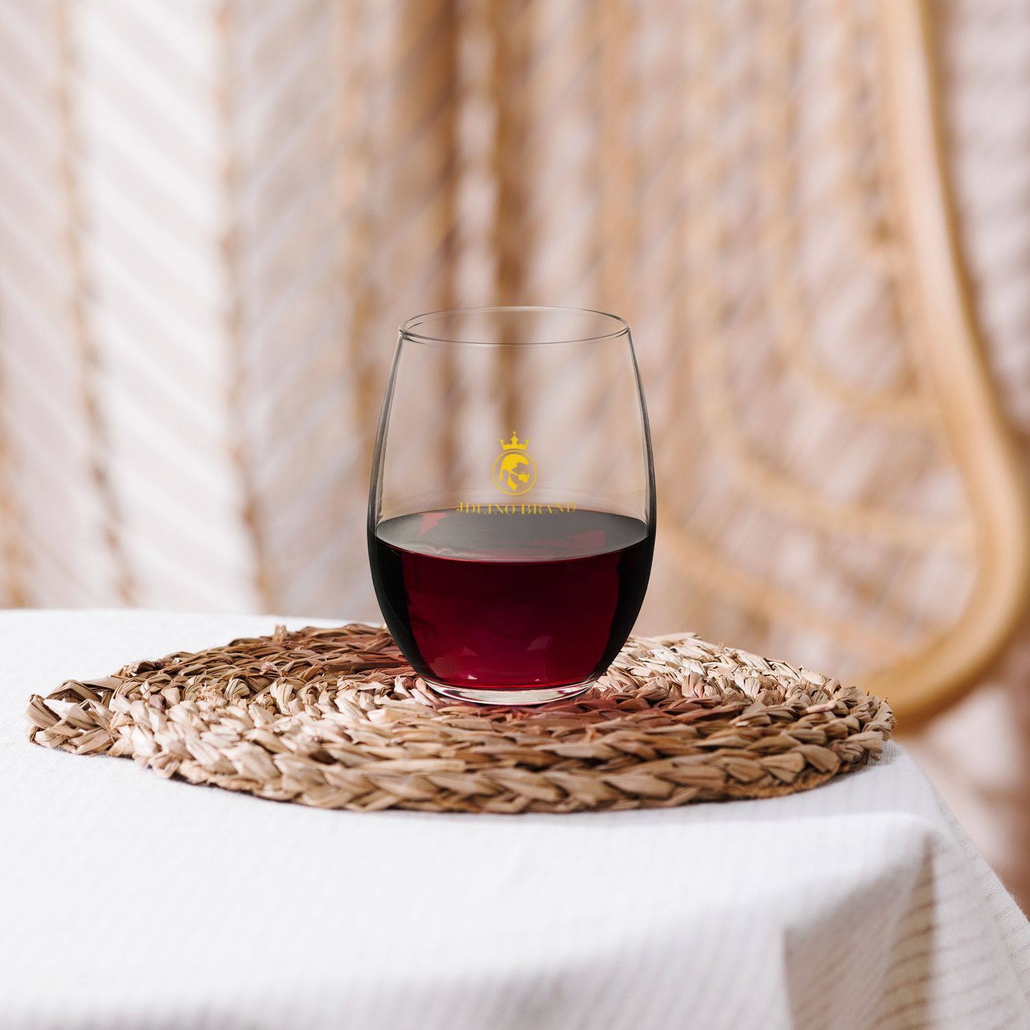 JdLino Brand Gold Stemless wine glass