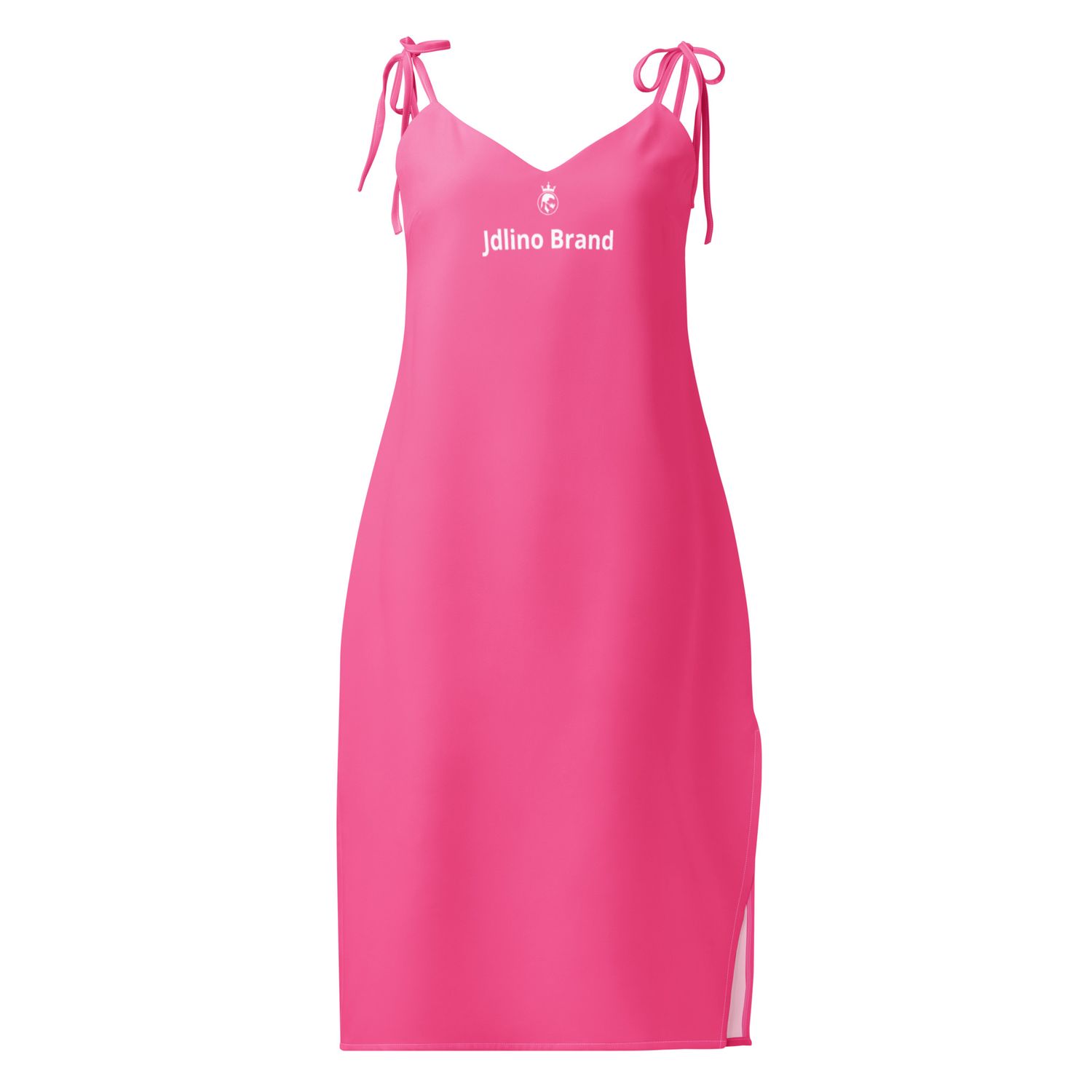 JdLino Brand P/W Tie-strap midi dress
