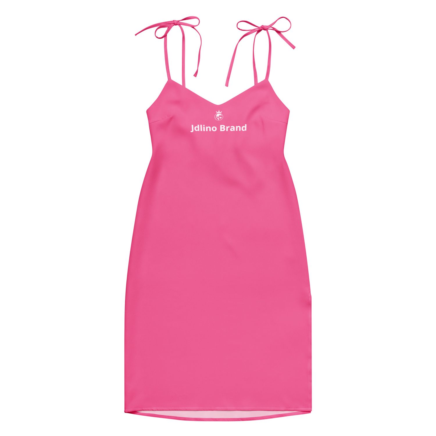 JdLino Brand P/W Tie-strap midi dress