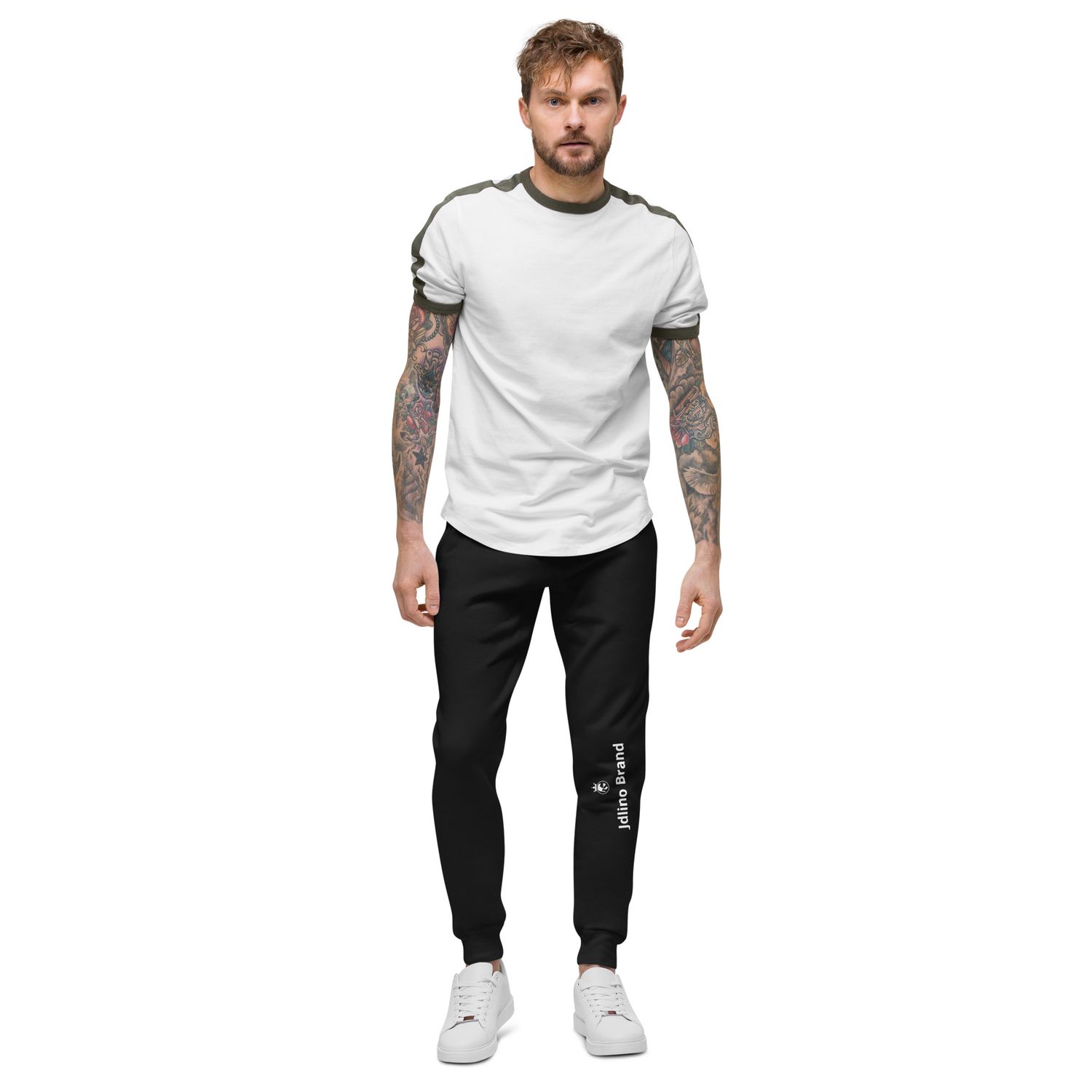 JdLino Brand B/W Unisex fleece sweatpants