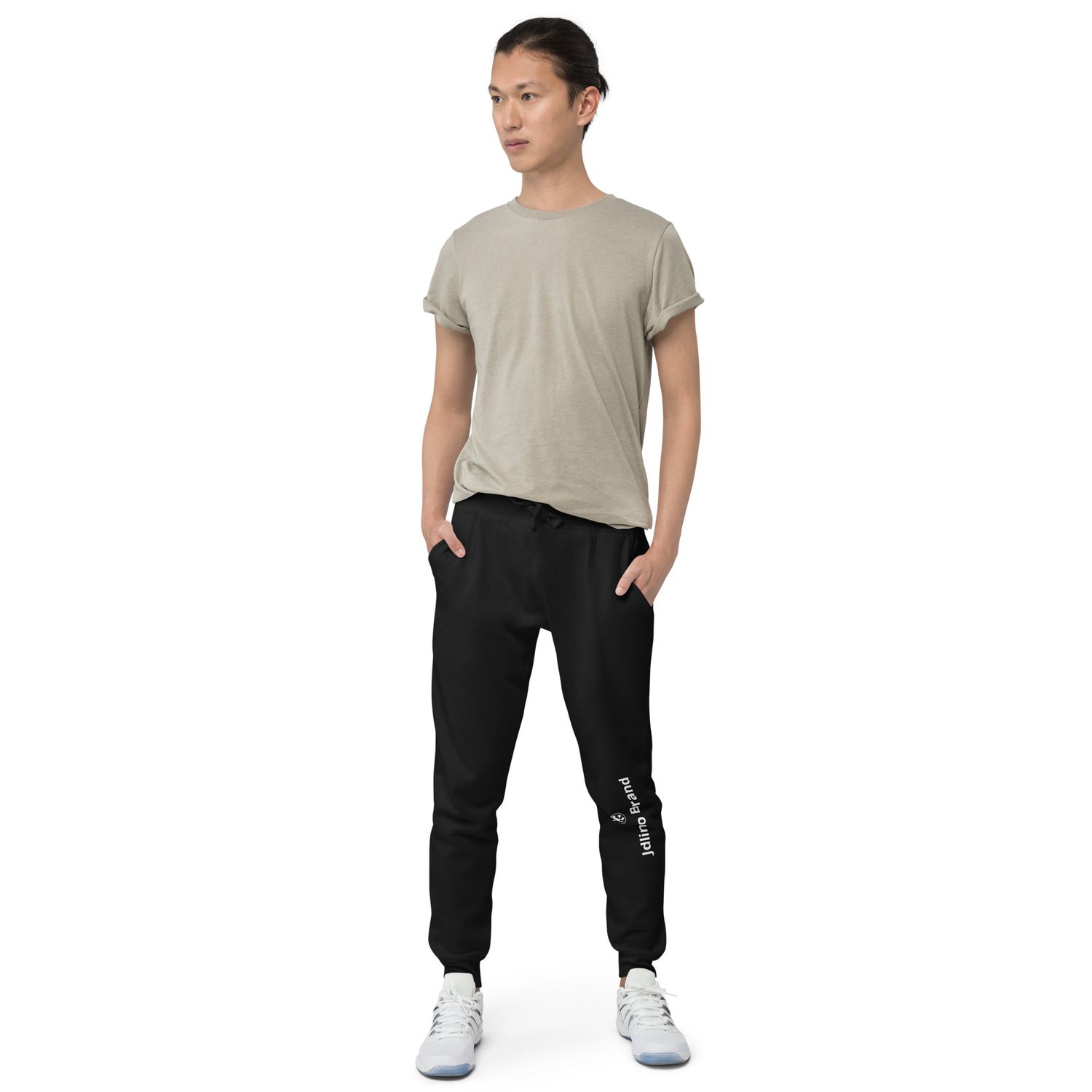 JdLino Brand B/W Unisex fleece sweatpants