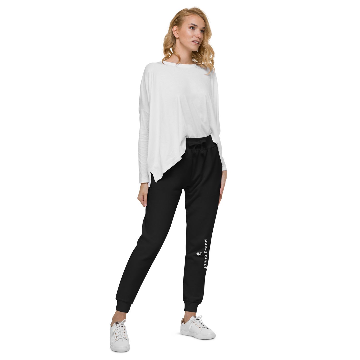 JdLino Brand B/W Unisex fleece sweatpants