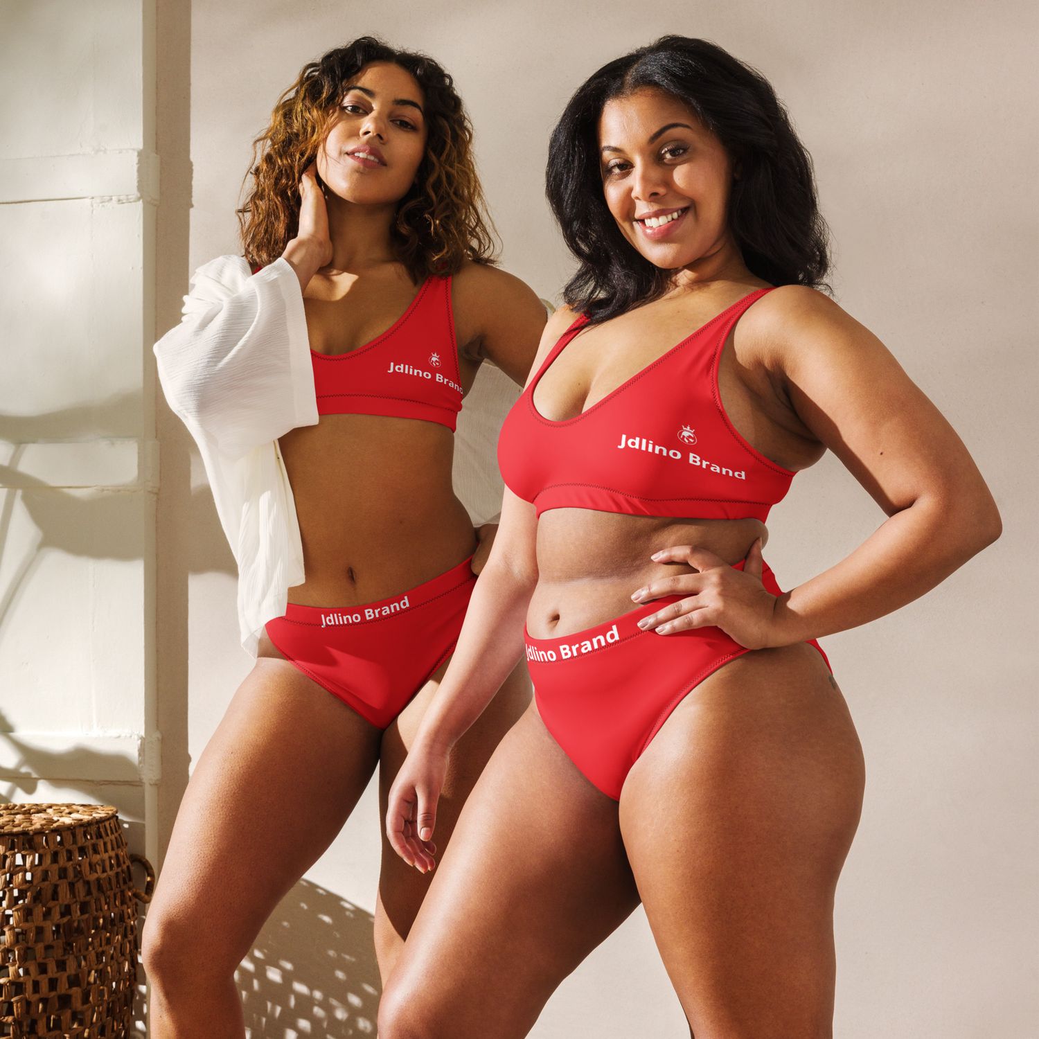 JdLino Brand R/W Recycled high-waisted bikini