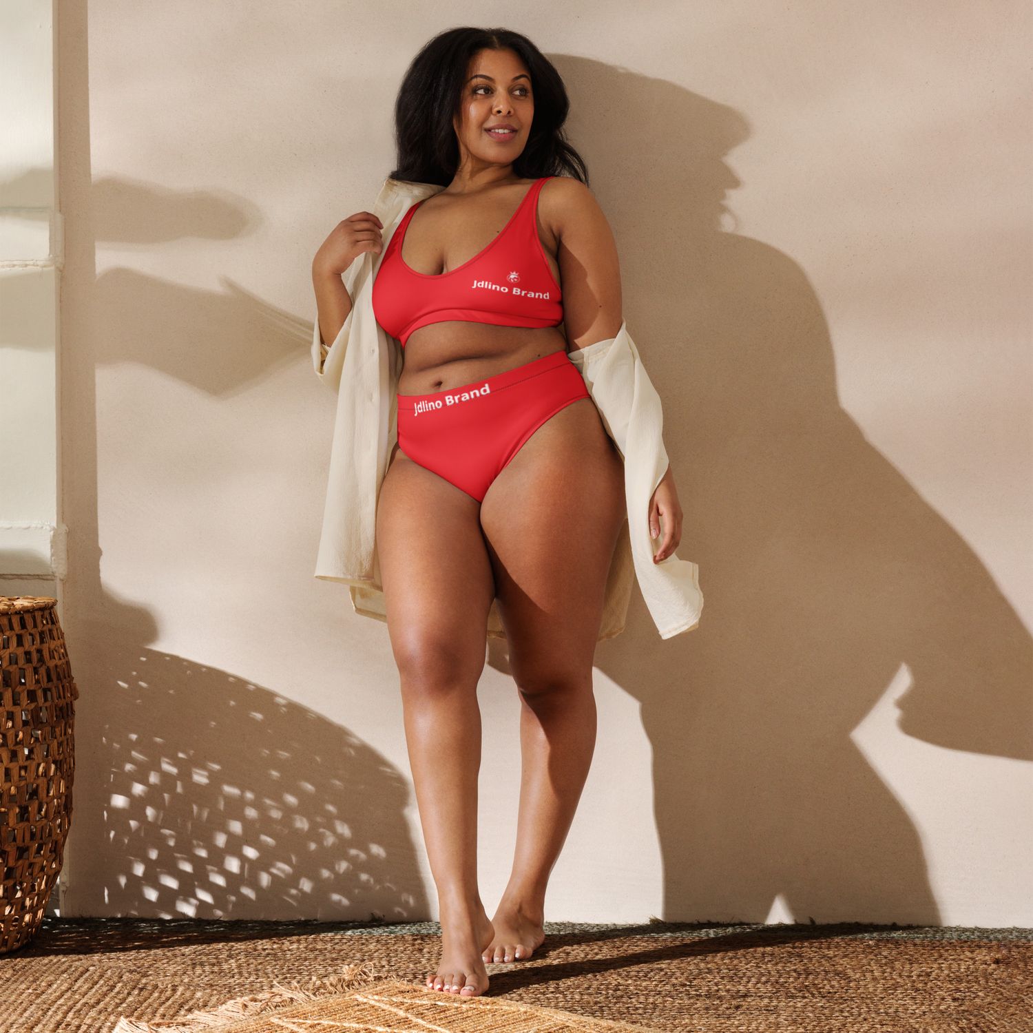 JdLino Brand R/W Recycled high-waisted bikini