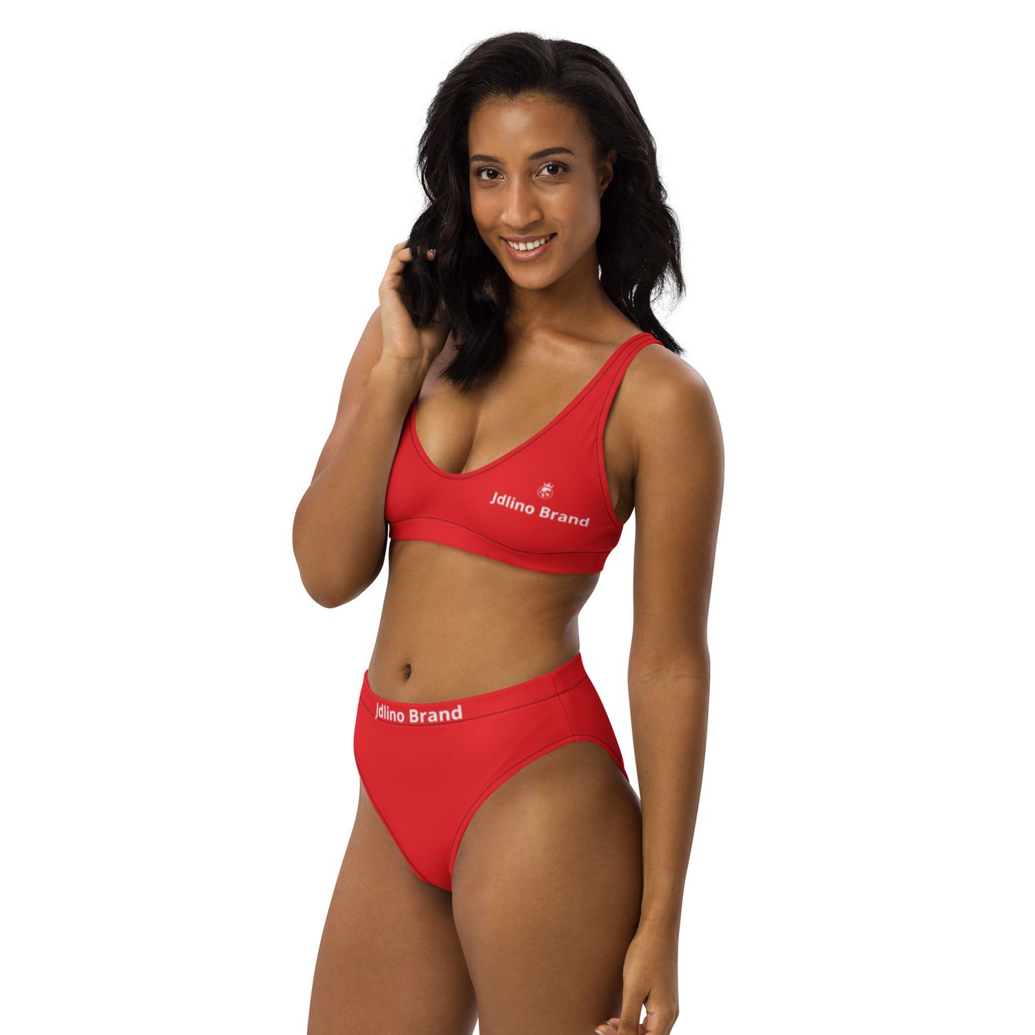 JdLino Brand R/W Recycled high-waisted bikini