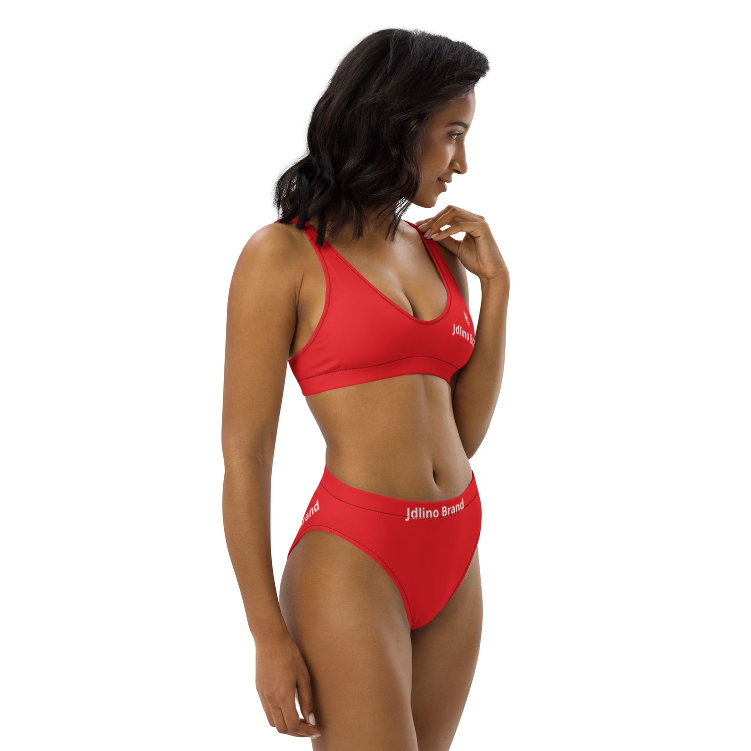 JdLino Brand R/W Recycled high-waisted bikini
