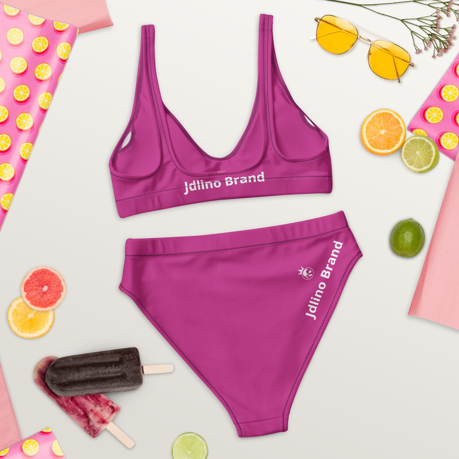 JdLino Brand P/W Recycled high-waisted bikini