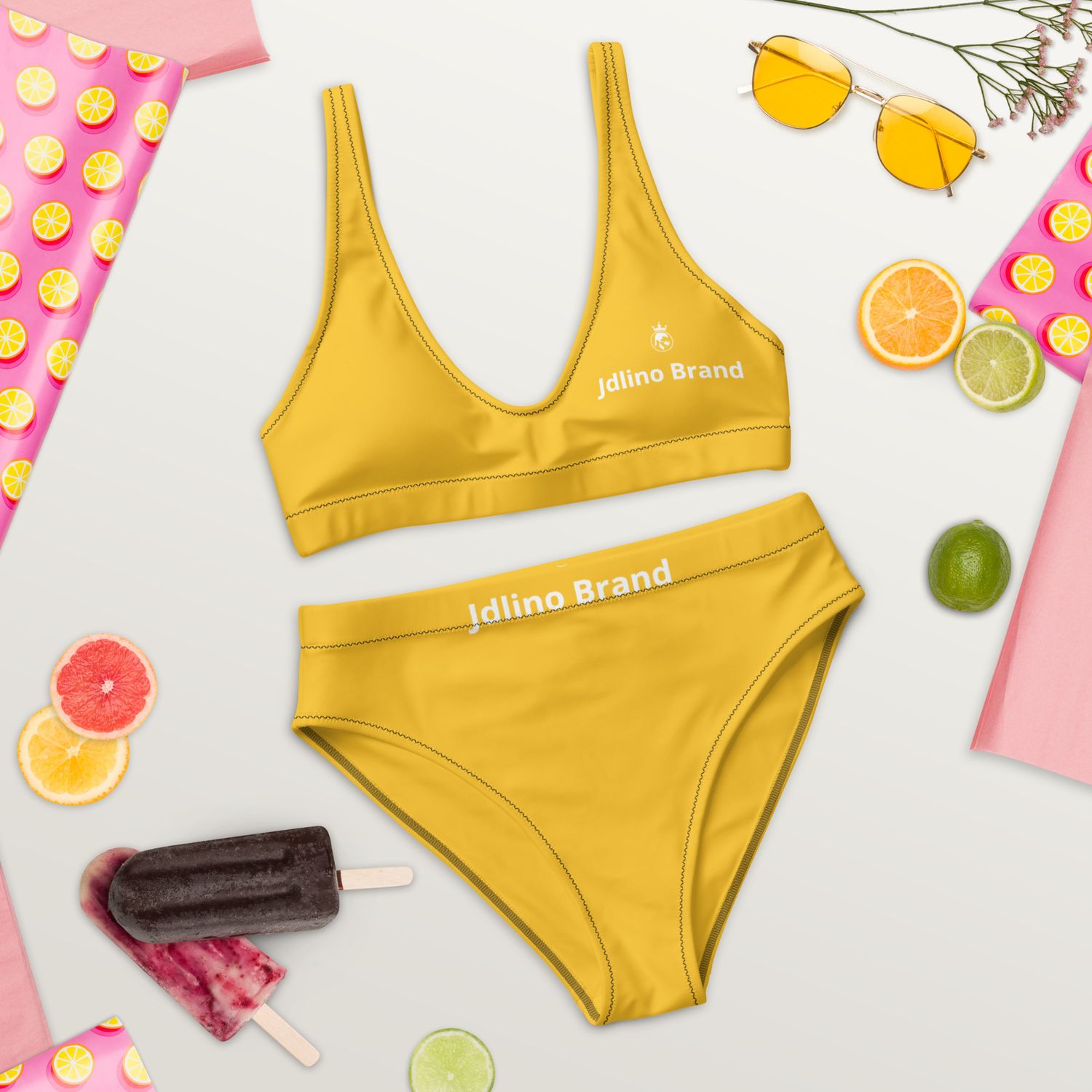 JdLino Brand Y/W Recycled high-waisted bikini