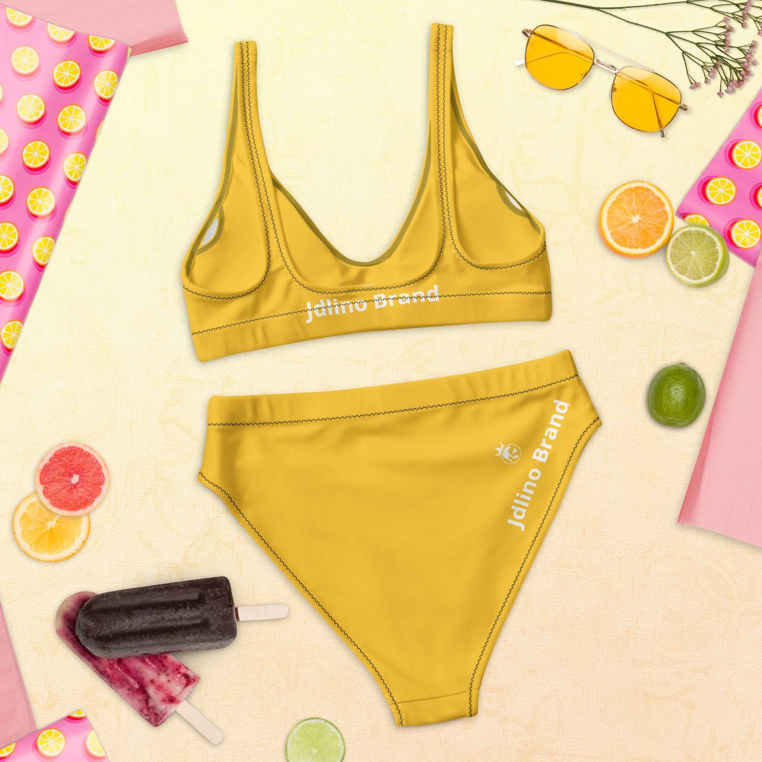 JdLino Brand Y/W Recycled high-waisted bikini