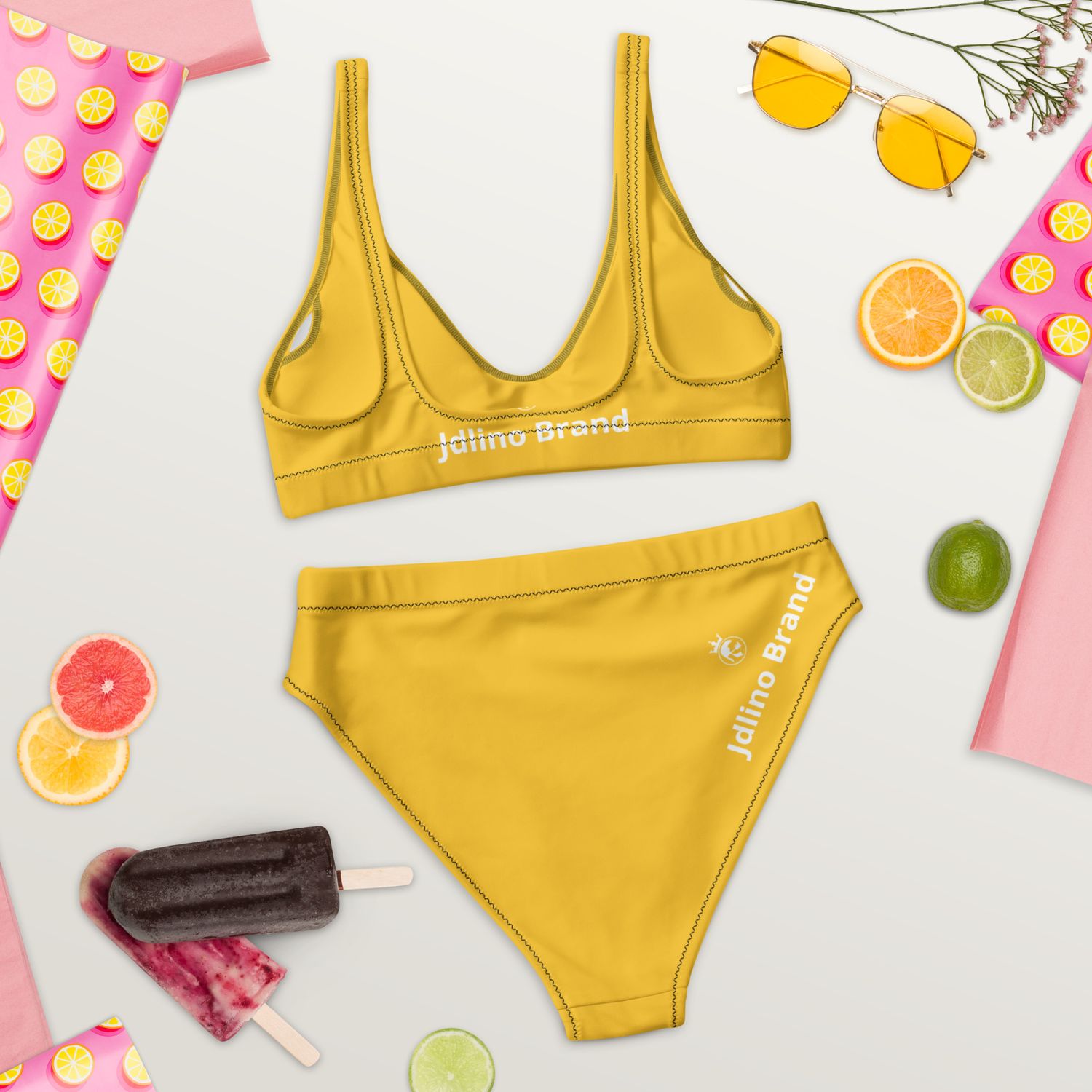 JdLino Brand Y/W Recycled high-waisted bikini