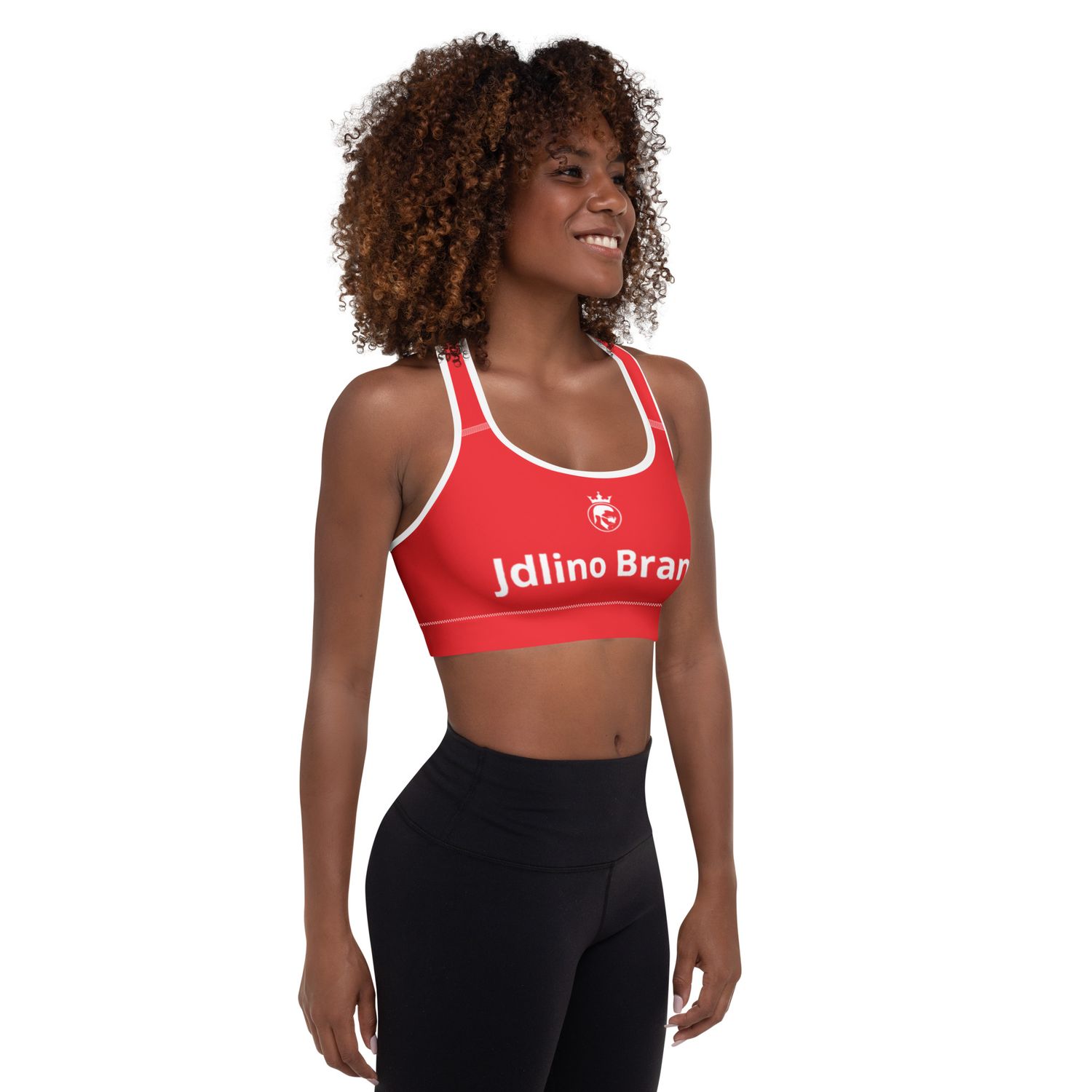 JdLino Brand R/W Padded Sports Bra