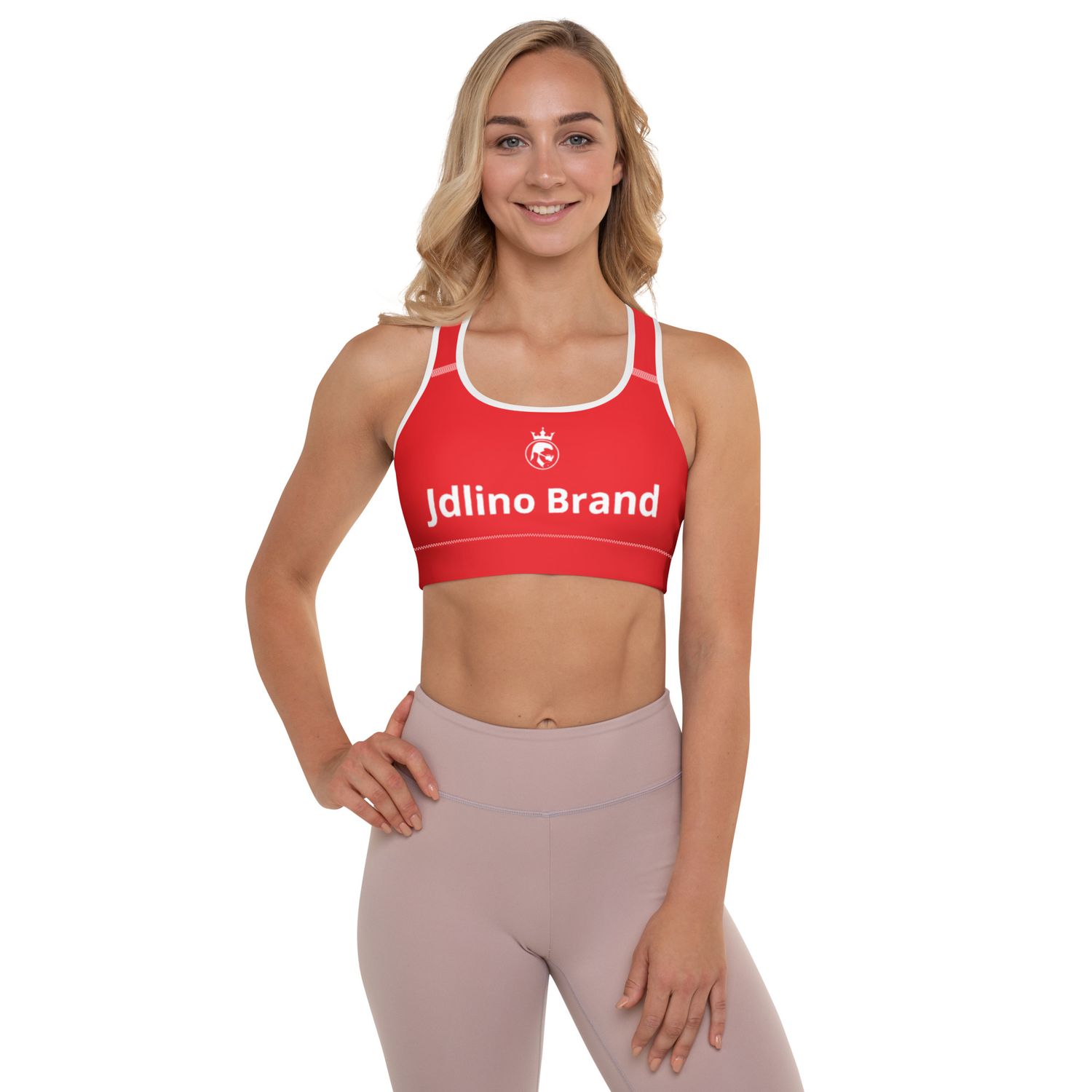 JdLino Brand R/W Padded Sports Bra